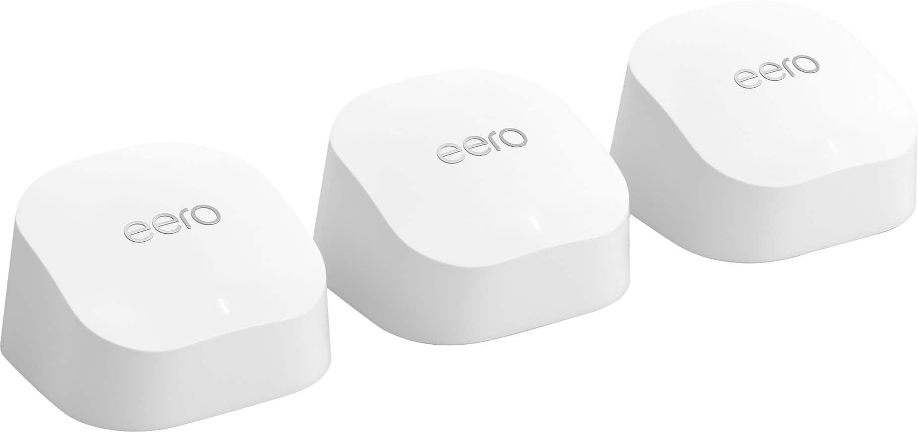 eero - 6+ Dual-band Mesh Wi-Fi 6 System (3-pack) - White product image