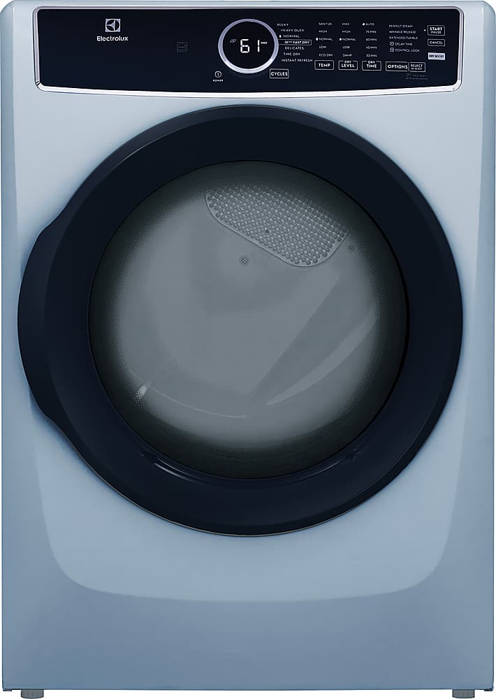 Electrolux - 8.0 Cu. Ft. Electric Dryer with Steam and Instant Refresh - Glacier Blue product image