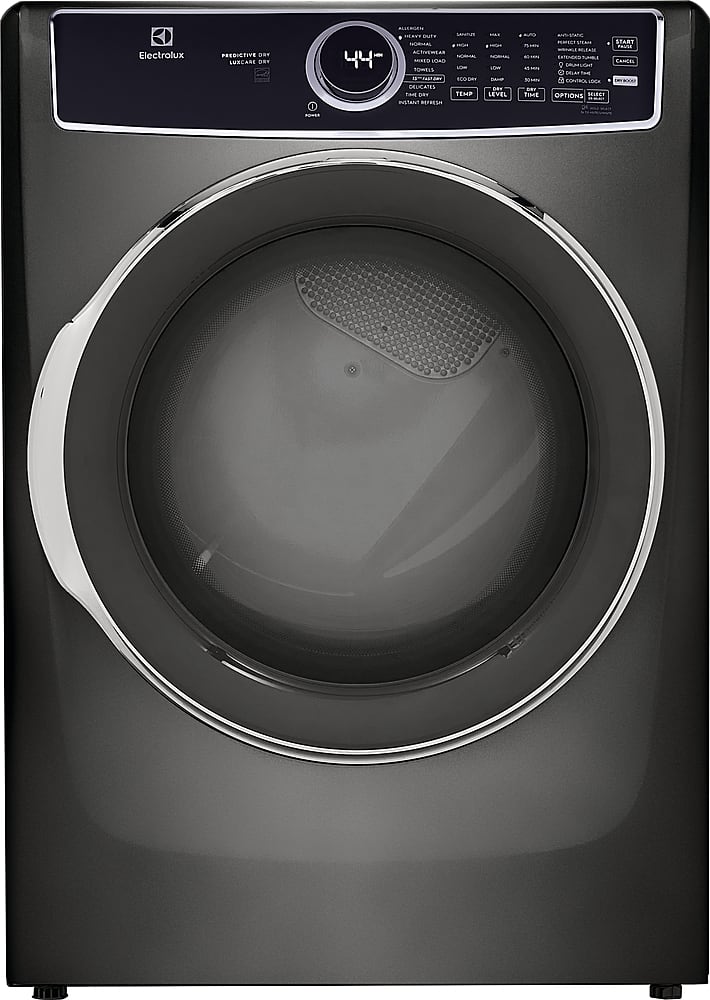 Electrolux - 8.0 Cu. Ft. Stackable Electric Dryer with Steam and LuxCare Dry System - Titanium product image