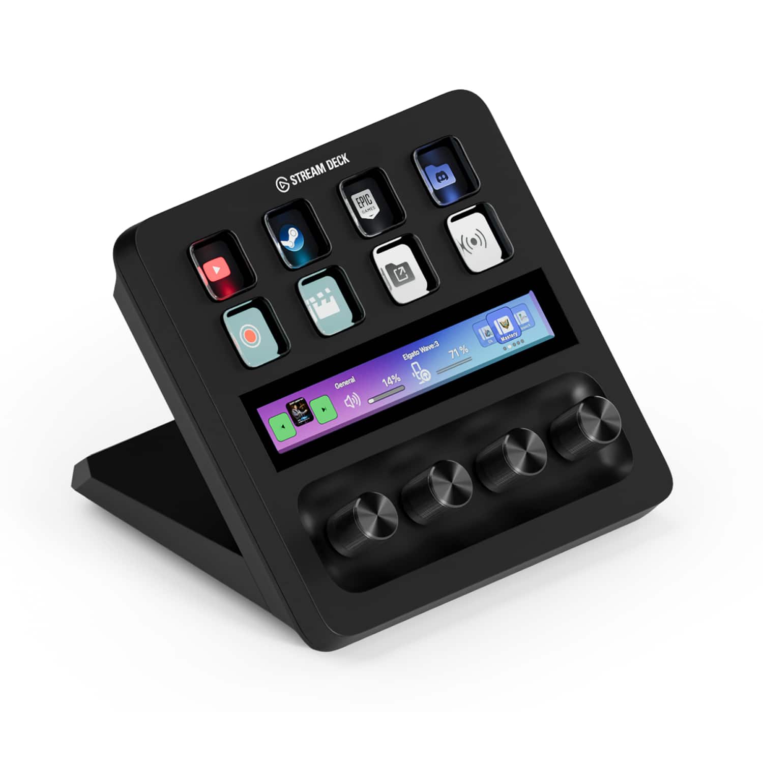 Elgato - Stream Deck + Studio Controller with customizable touch strip and dials - Black product image