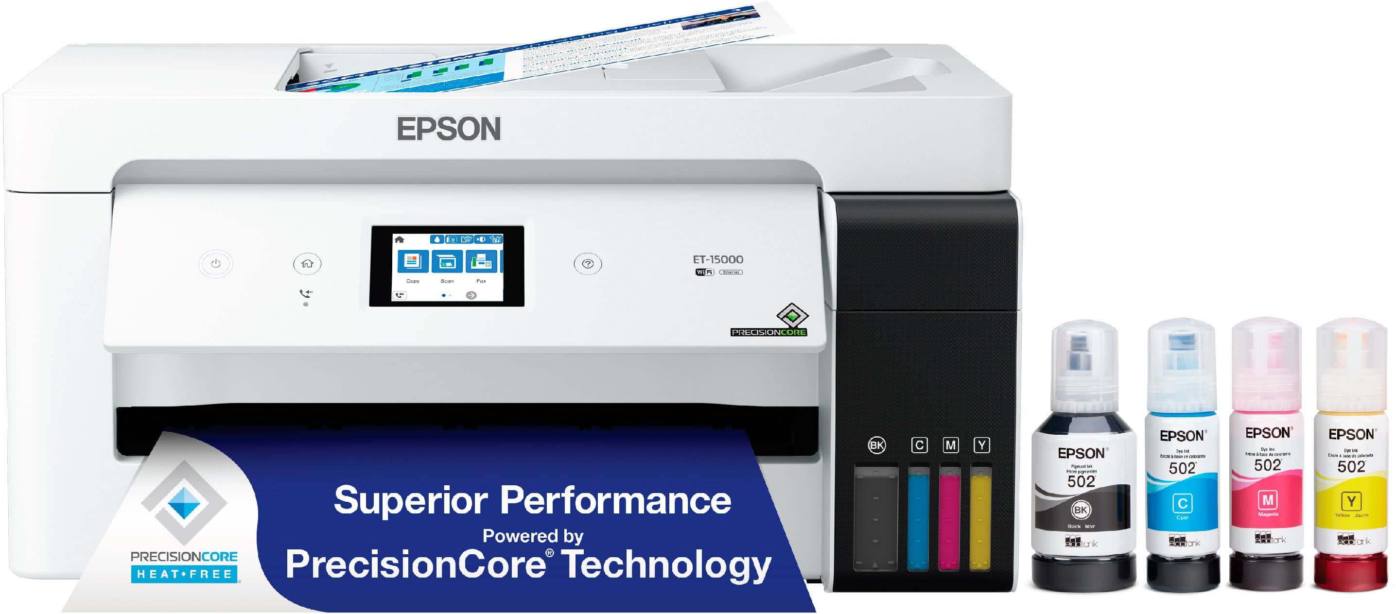 Epson - EcoTank ET-15000 Wireless All-In-One Supertank Inkjet Printer - White product image