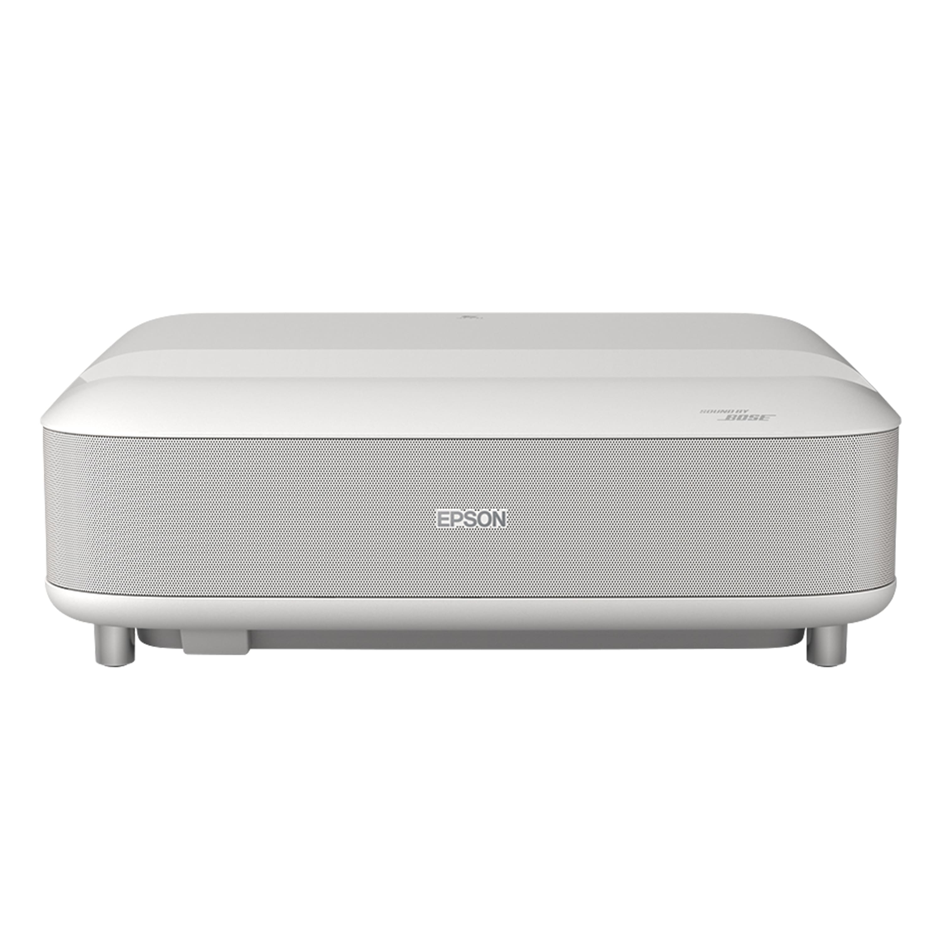 Epson - Lifestudio Grand 4K PRO-UHD UST Laser Projector, 3,600 Lumens of Color & Brightness,  Sound by Bose Technology - Whi…