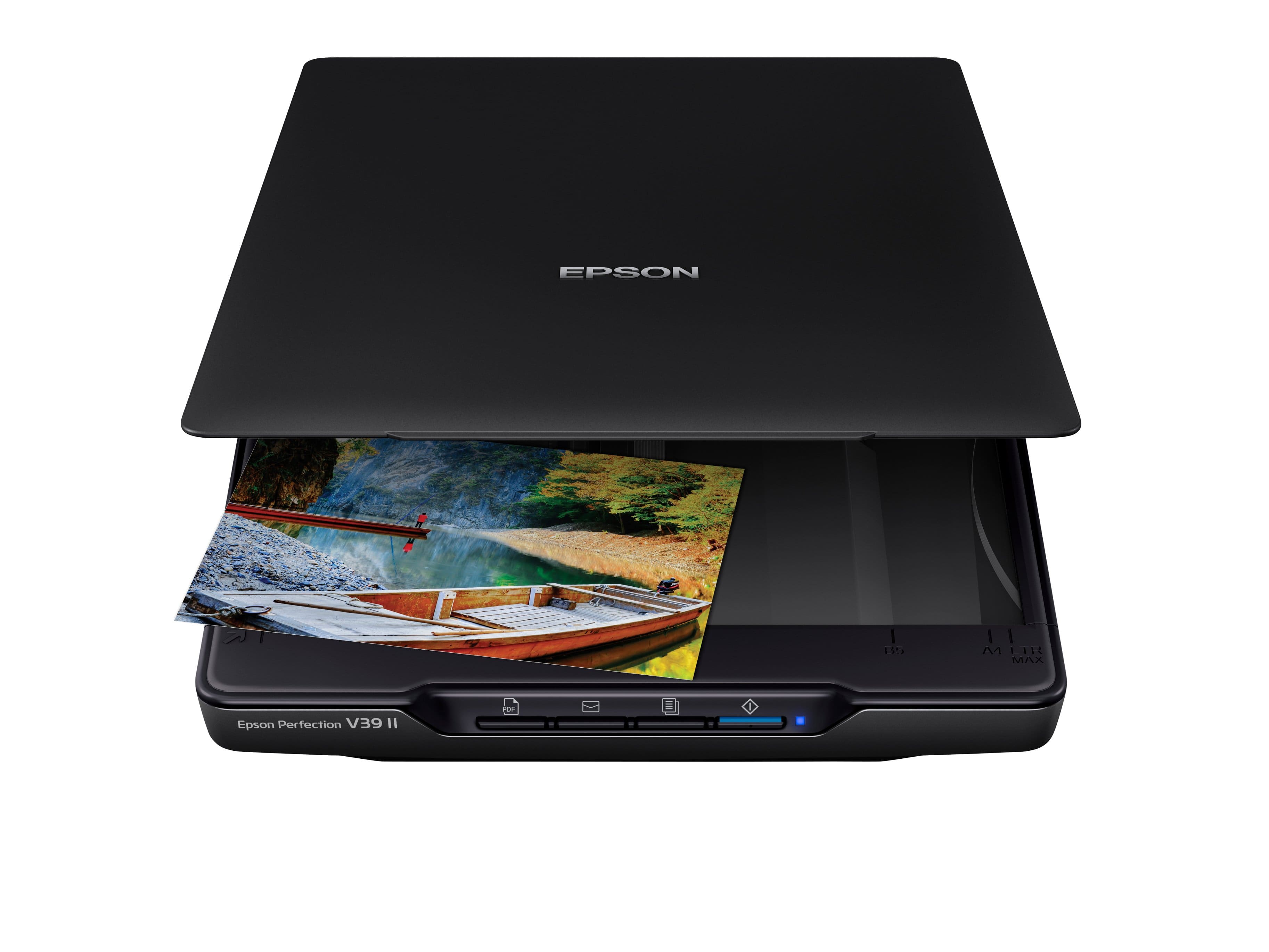 Epson - Perfection V39 II Color Photo and Document Flatbed Scanner - Black product image