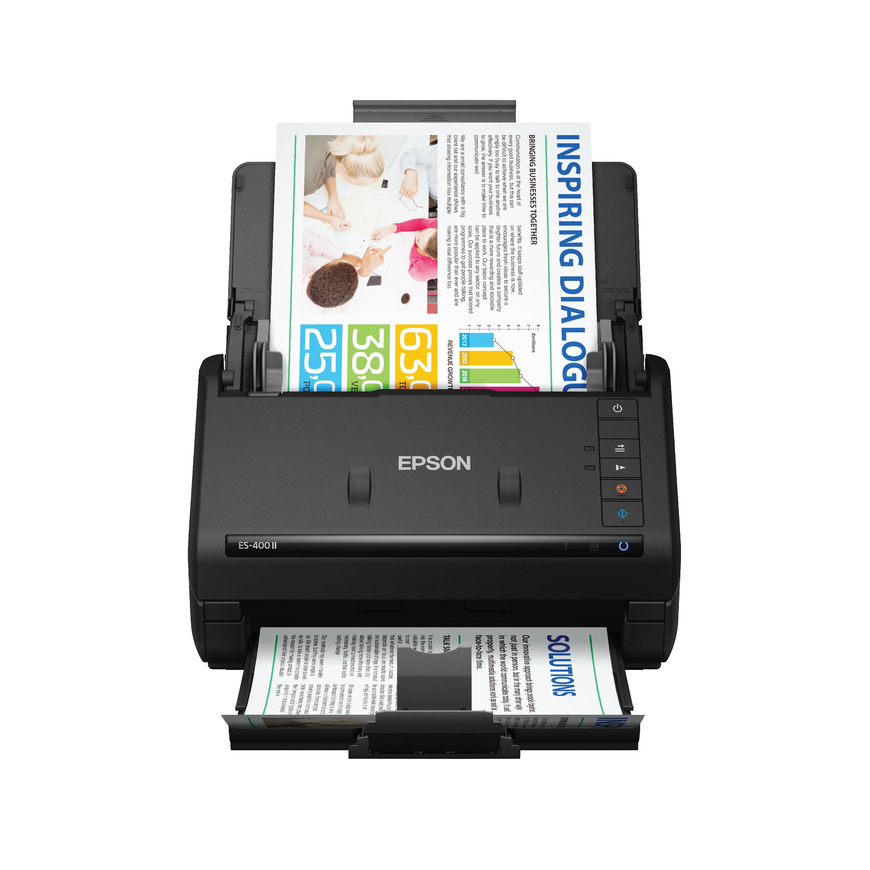Epson - WorkForce ES-400 II Duplex Desktop Document Scanner - Black product image