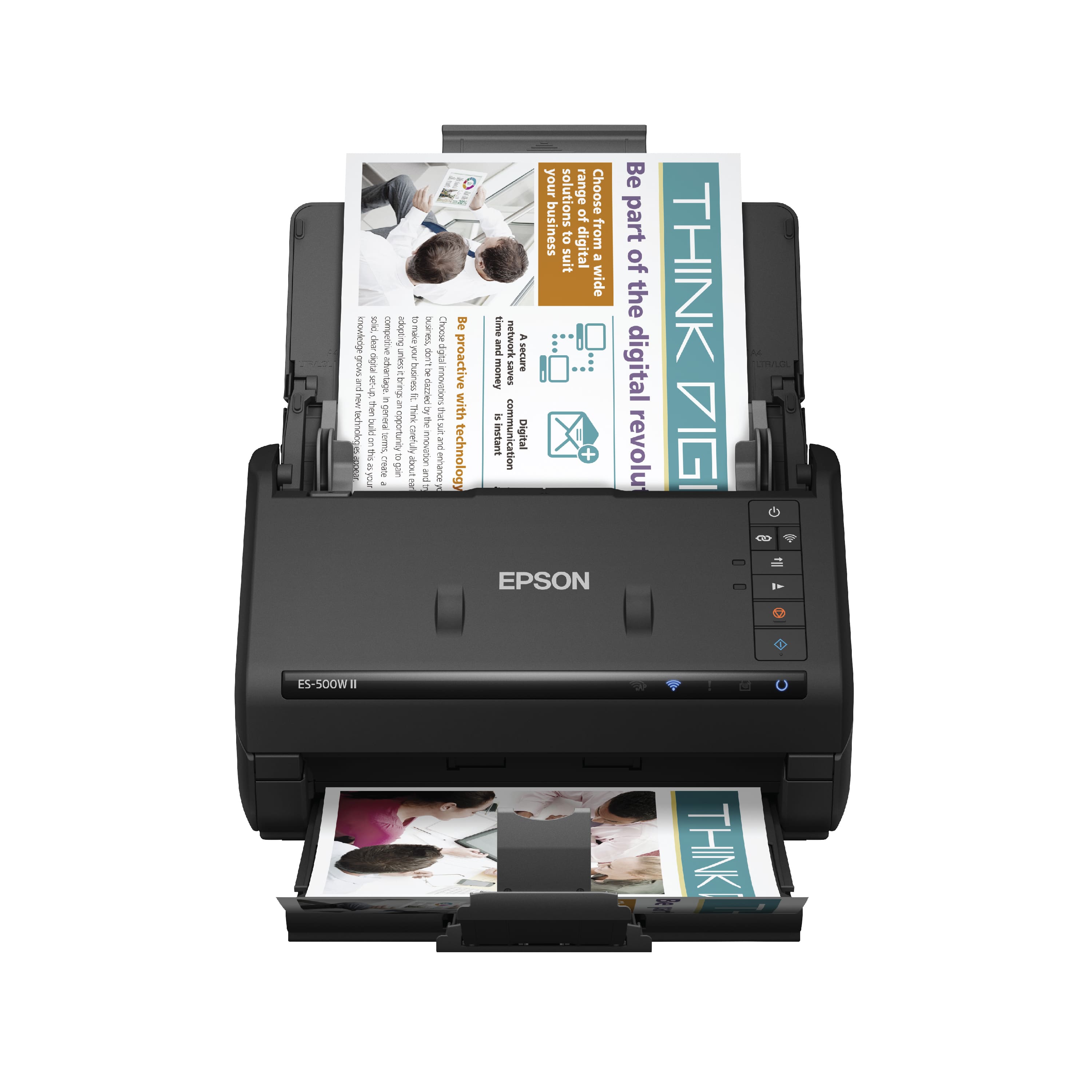 Epson - WorkForce ES-500W II Wireless Duplex Desktop Document Scanner - Black product image