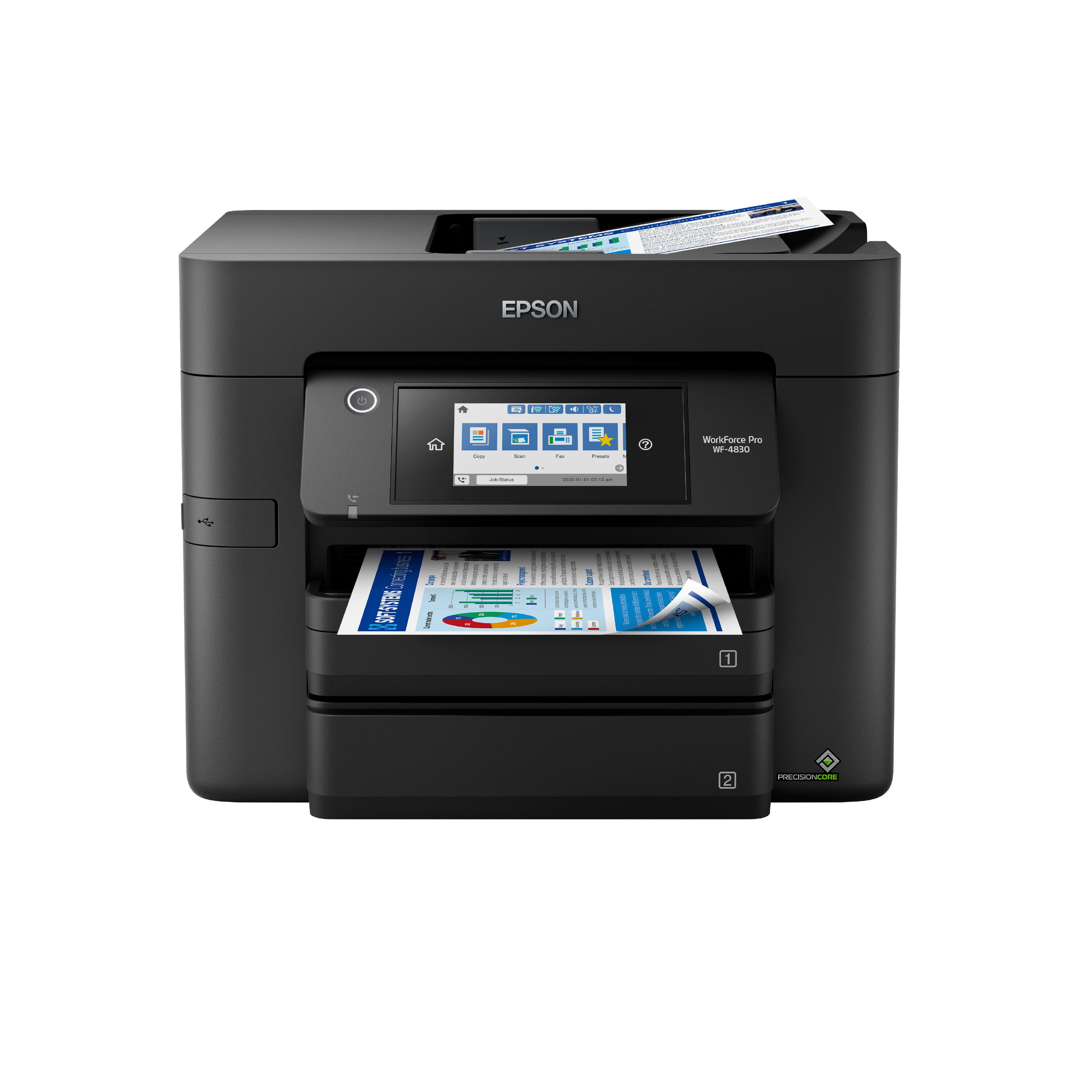 Epson - WorkForce Pro WF-4830 Wireless All-in-One Inkjet Printer - Black product image