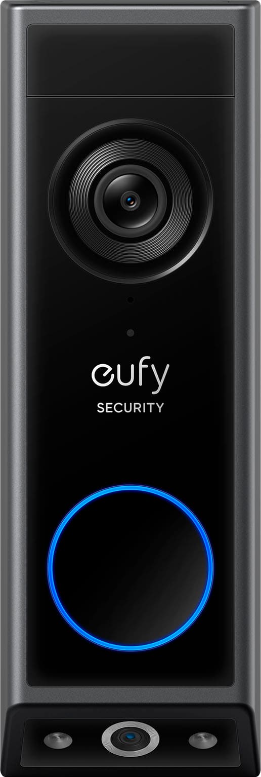 eufy - Smart Wi-Fi E340 2K Wired and Battery Operated Video Doorbell with Dual Cameras - Black product image