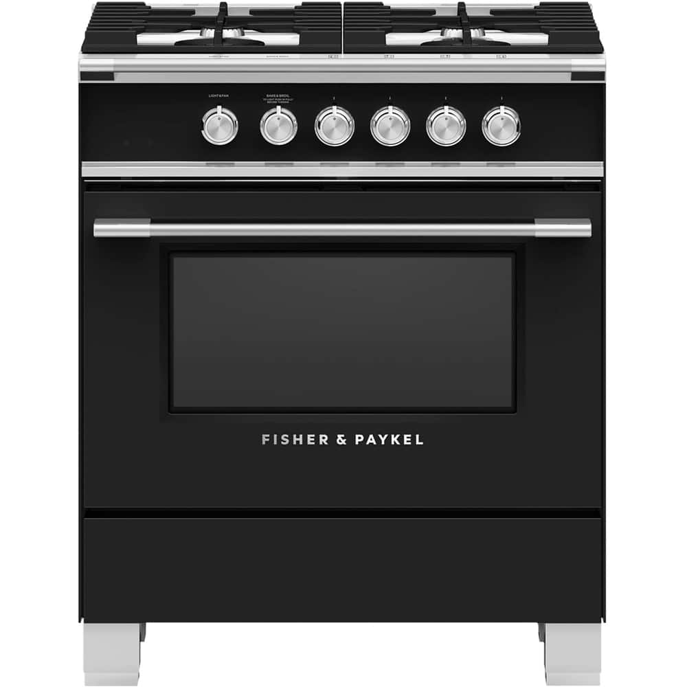 Fisher & Paykel - 3.5 Cu. Ft. Freestanding Gas Range - Black product image
