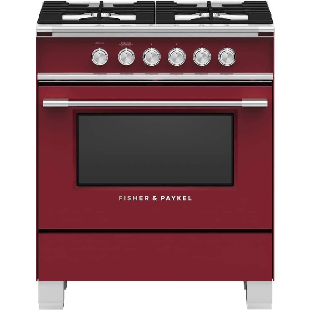 Fisher & Paykel - 3.5 Cu. Ft. Freestanding Gas Range - Red product image