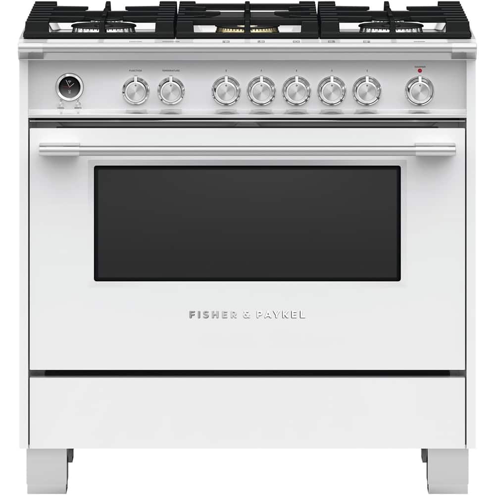Fisher & Paykel - 4.9 Cu. Ft. Self-Cleaning Freestanding Dual Fuel Convection Range - Stainless Steel product image