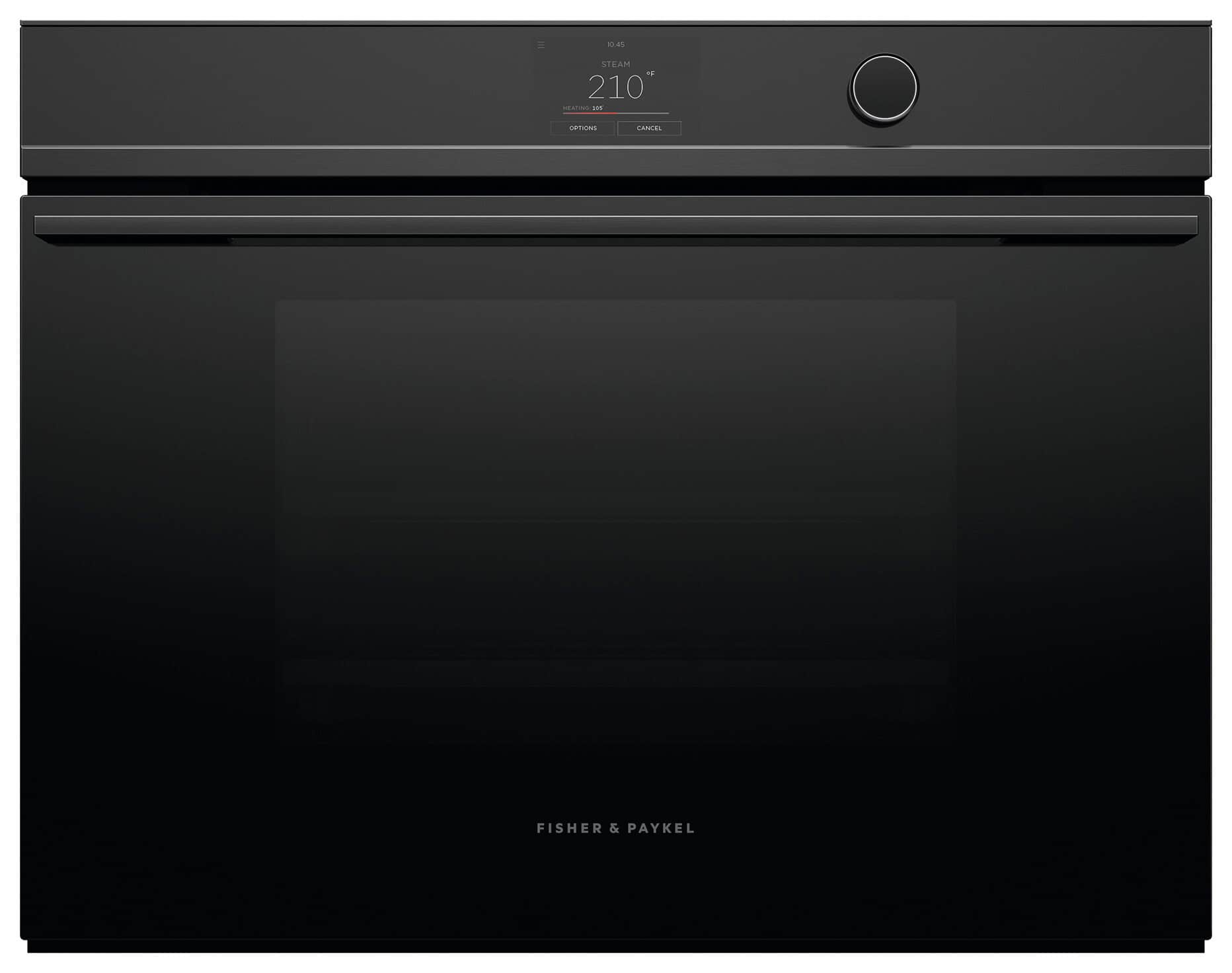 Fisher & Paykel - Minimal 30-in Combination steam oven 1.9 cu ft capacity touch screen with dial - Black product image