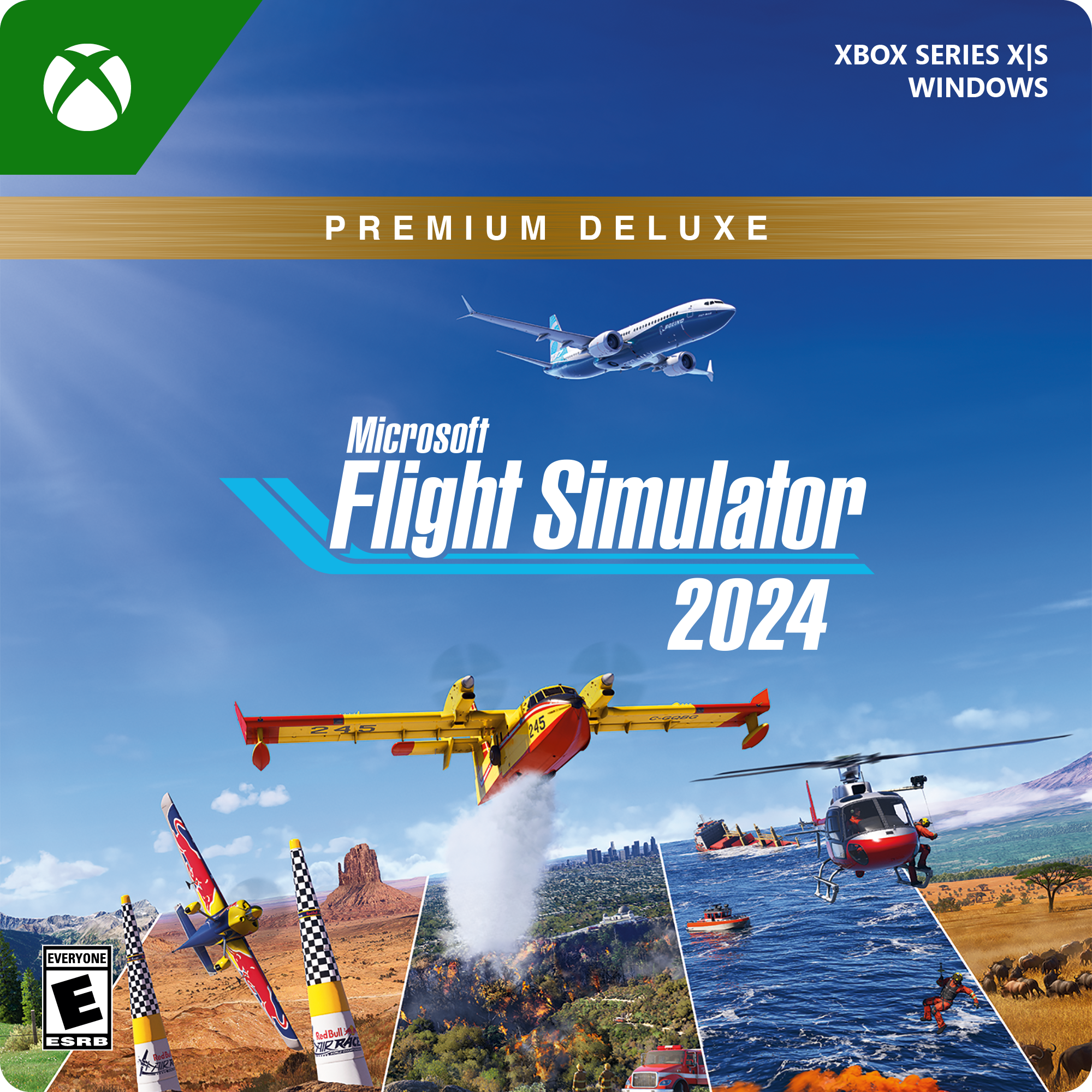 Flight Simulator 2024 Premium Deluxe Edition - Xbox Series X, Xbox Series S, Windows [Digital] product image