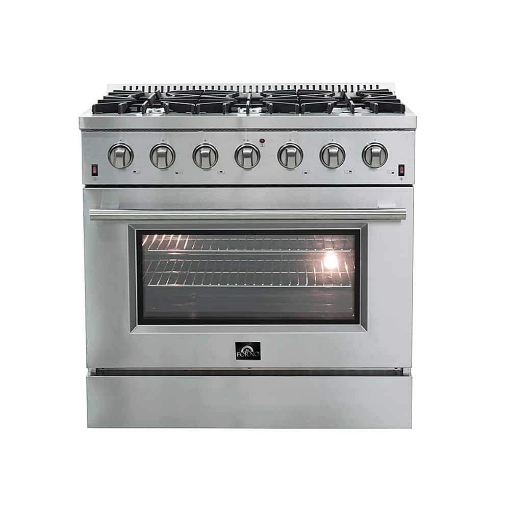 Forno Appliances - Galiano Alta Qualita 5.36 Cu. Ft. Freestanding Gas Range with Convection Oven - Stainless Steel product i…