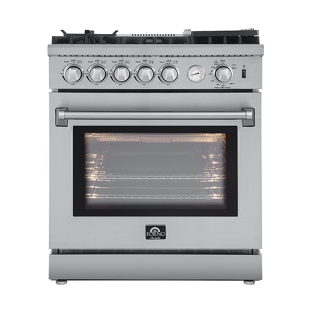 Forno Appliances - Lazio Alta Qualita 4.32 Cu. Ft. Freestanding Gas Range with Convection - Stainless Steel product image