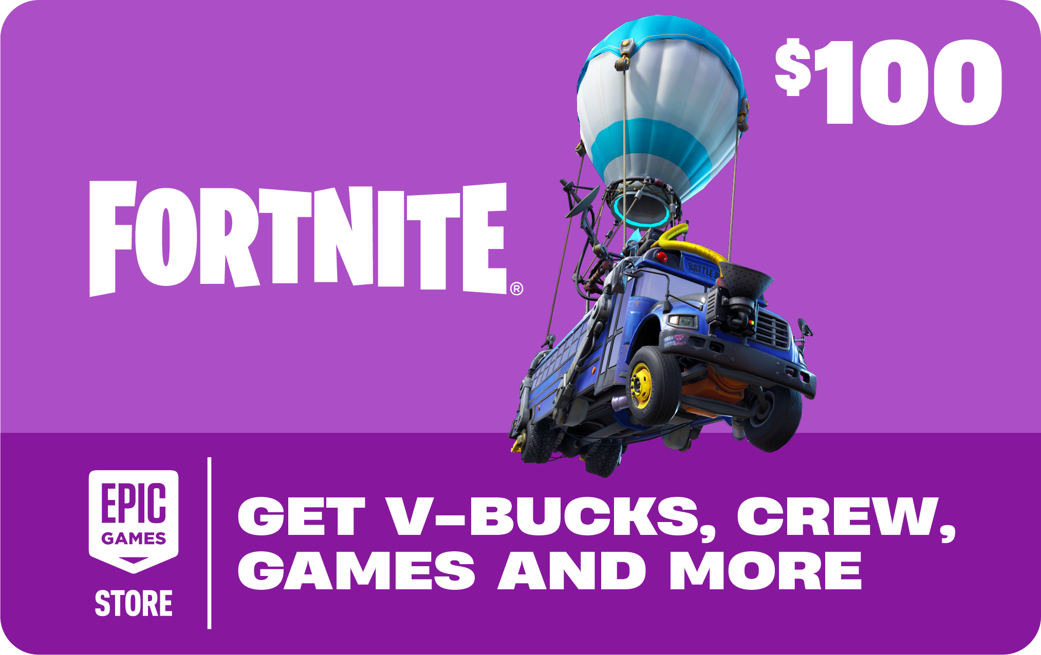 Fortnite - $100 Gift Card - Powered by the Epic Games Store [Digital] product image