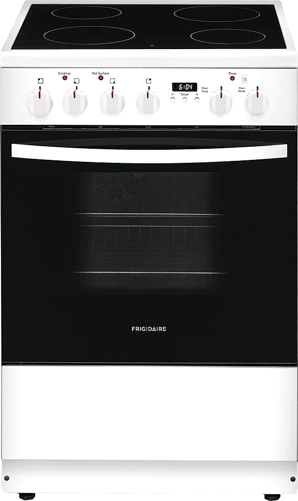 Frigidaire - 1.9 Cu. Ft. Freestanding Electric Range with Smoothtop and Hidden Bake Element - Stainless Steel product image