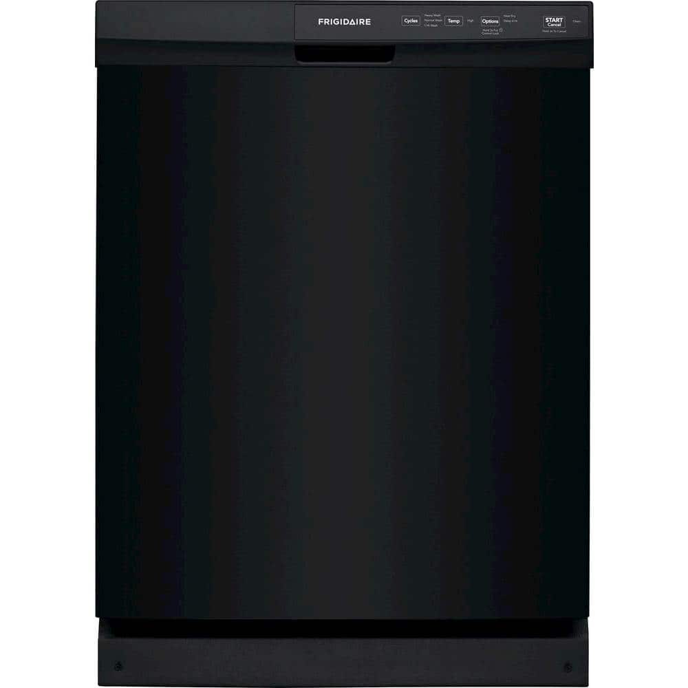 Frigidaire - 24" Front Control Built-In Dishwasher with 3-Cycles, 60 dBA - Black product image