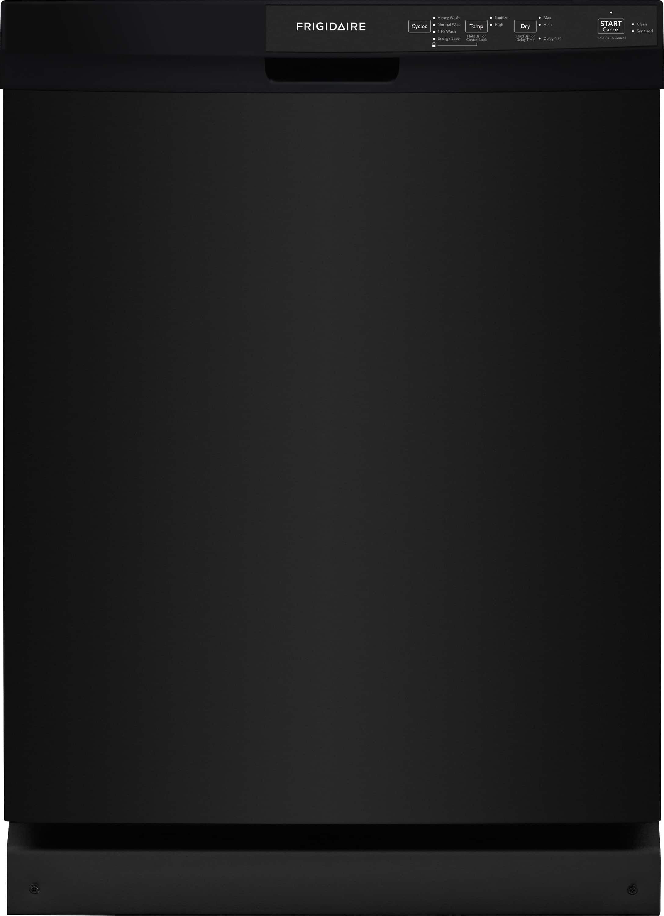 Frigidaire - 24" Front Control Built-In Plastic Tub Dishwasher with MaxDry, 54 dBA - Black product image