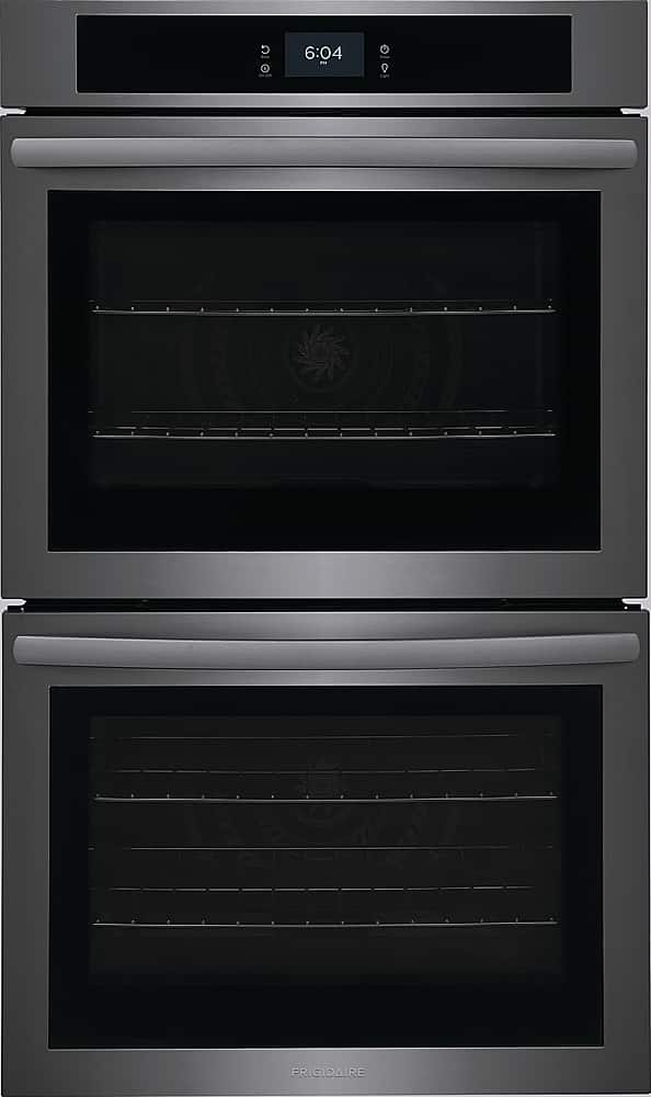 Frigidaire - 30" Built-in Double Electric Wall Oven with Fan Convection - Black Stainless Steel product image