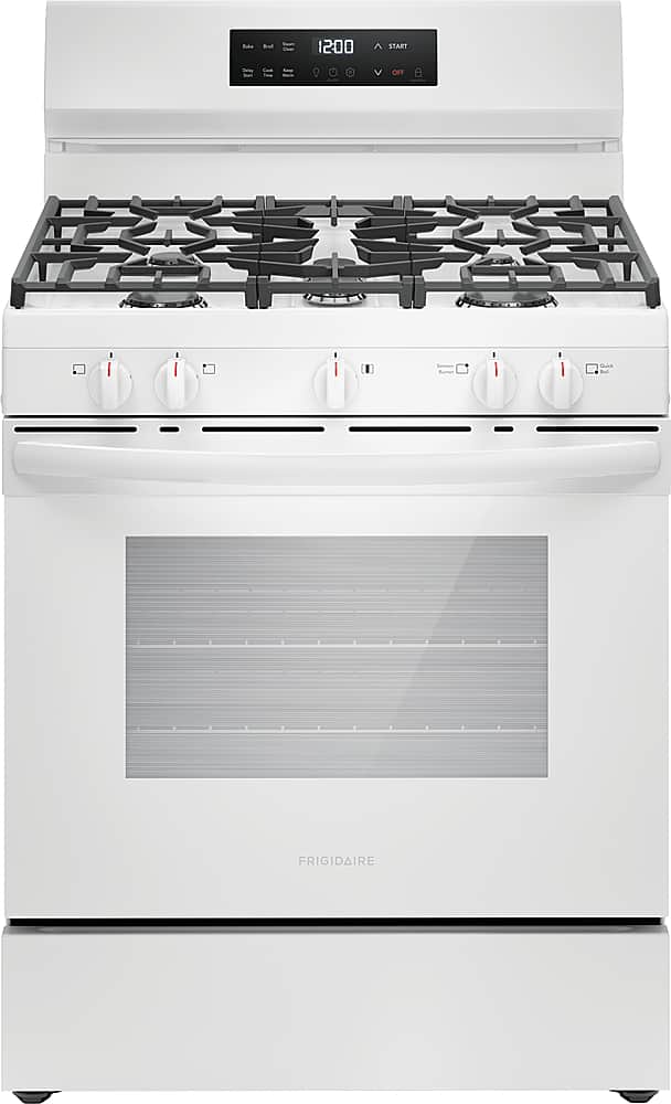 Frigidaire - 5.1 Cu. Ft. Freestanding Gas Range with Quick Boil - White product image