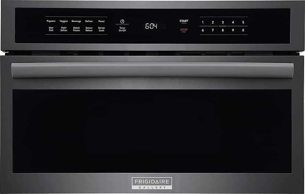 Frigidaire - Gallery 1.6 Cu. Ft. Built-In Microwave Oven with Drop-Down Door - Black Stainless Steel product image