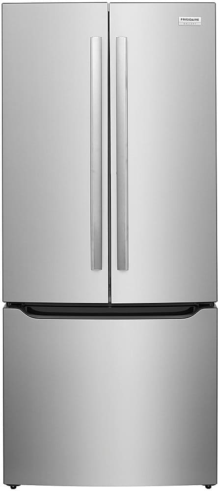 Frigidaire - Gallery 20.0 Cu. Ft. French Door Standard-Depth Refrigerator with Internal Water Dispenser - Smudge Proof Stain…