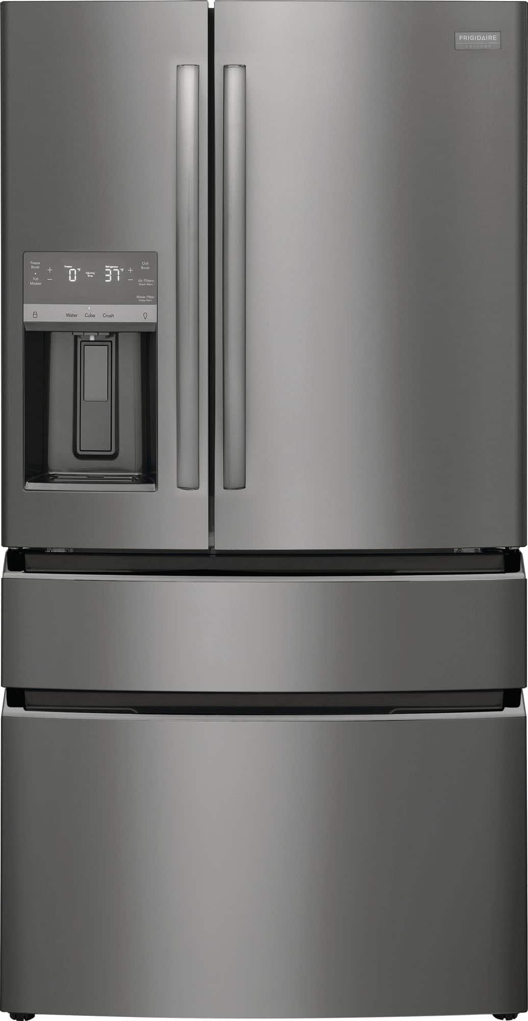Frigidaire - Gallery 21.5 Cu. Ft. Counter-Depth 4-Door French Door Refrigerator - Black Stainless Steel product image