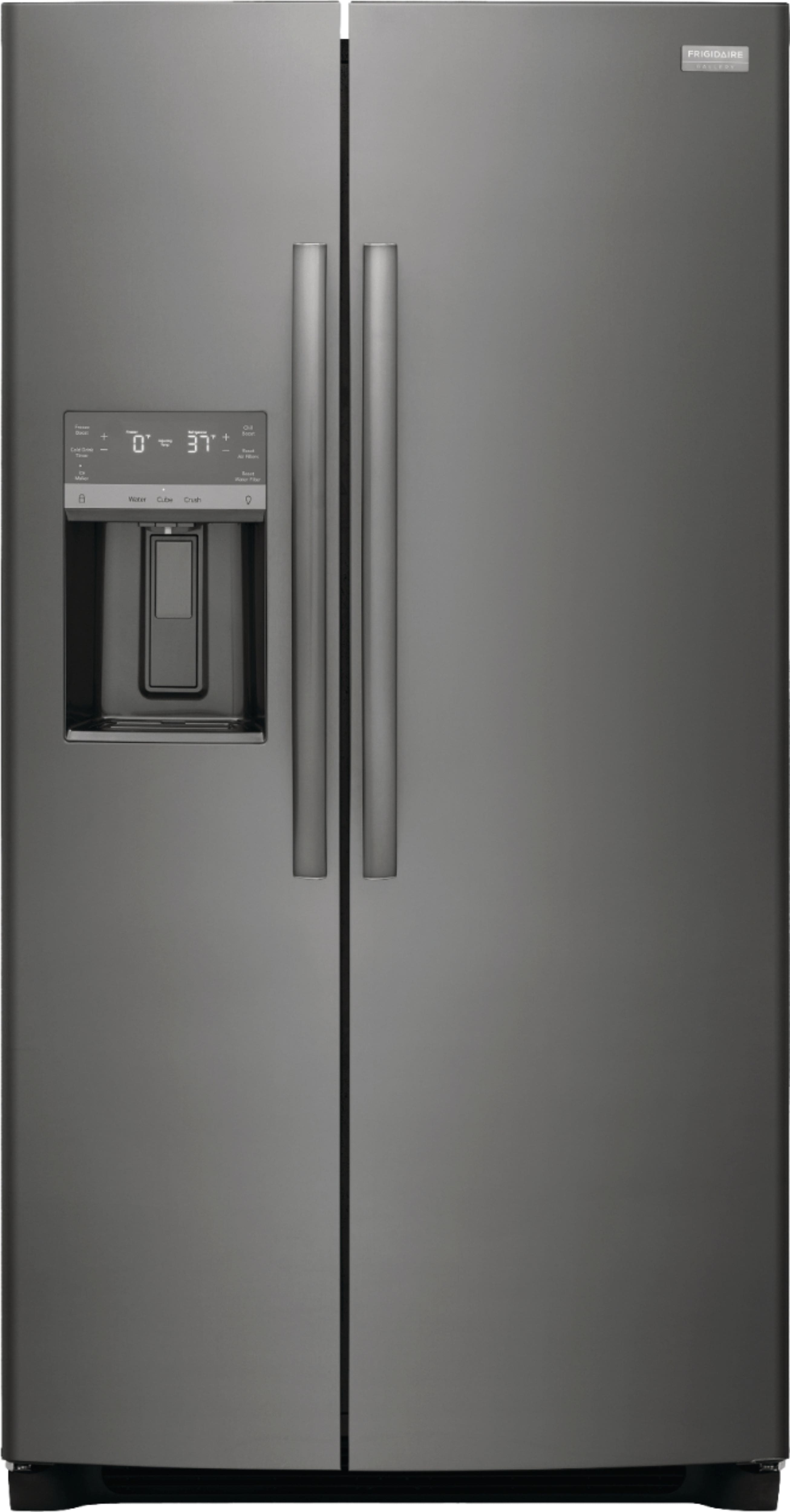 Frigidaire - Gallery 22.3 Cu. Ft. Side-by-Side Counter-Depth Refrigerator - Black Stainless Steel product image