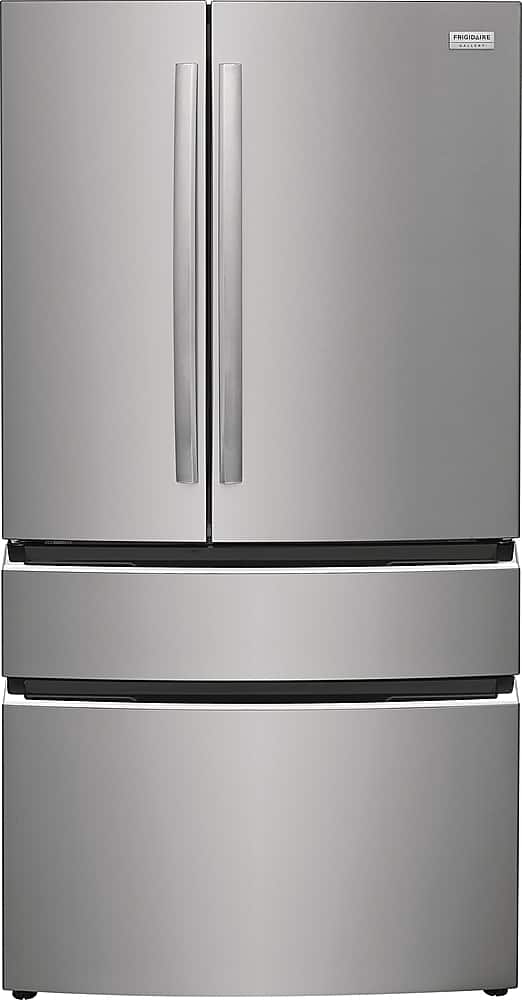 Frigidaire - Gallery 27.2 Cu. Ft. 4-Door French Door Refrigerator with Door-Edge Water Dispenser - Smudge Proof Stainless St…