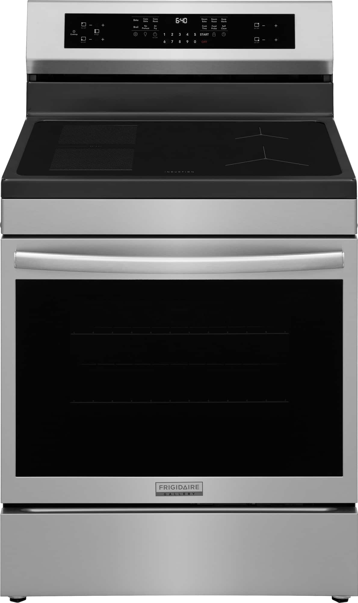 Frigidaire - Gallery 5.3 Cu. Ft. Freestanding Electric Induction Total Convection Range - Stainless Steel product image