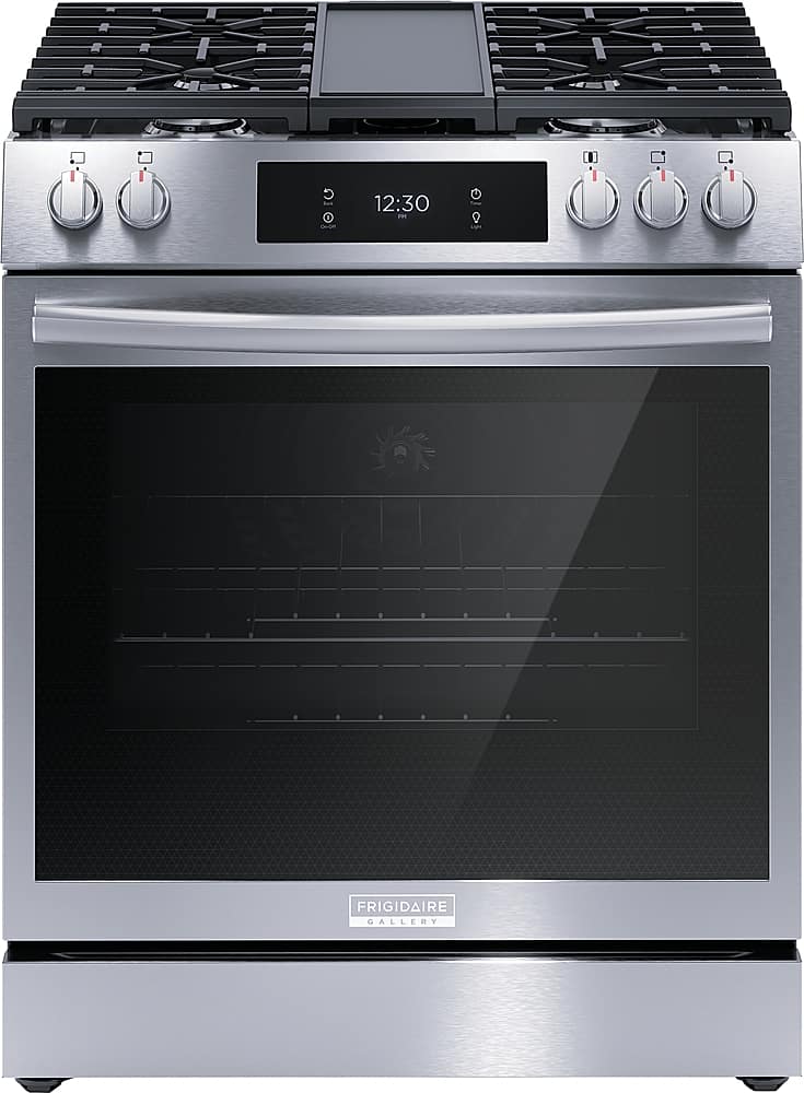 Frigidaire - Gallery 6.0 Cu. Ft. Slide-In Gas Total Convection Range - Stainless Steel product image