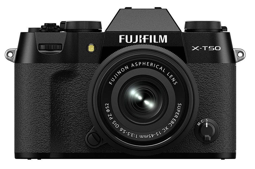 Fujifilm - X-T50 Mirrorless Camera with XC15-45mmF3.5-5.6 OIS PZ Lens - Black product image