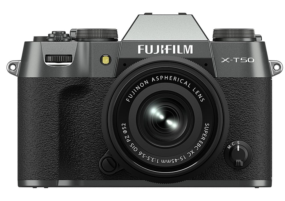 Fujifilm - X-T50 Mirrorless Camera with XC15-45mmF3.5-5.6 OIS PZ Lens - Charcoal Silver product image