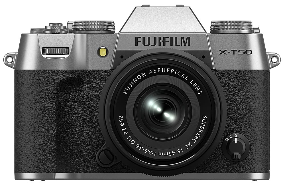 Fujifilm - X-T50 Mirrorless Camera with XC15-45mmF3.5-5.6 OIS PZ Lens - Silver product image