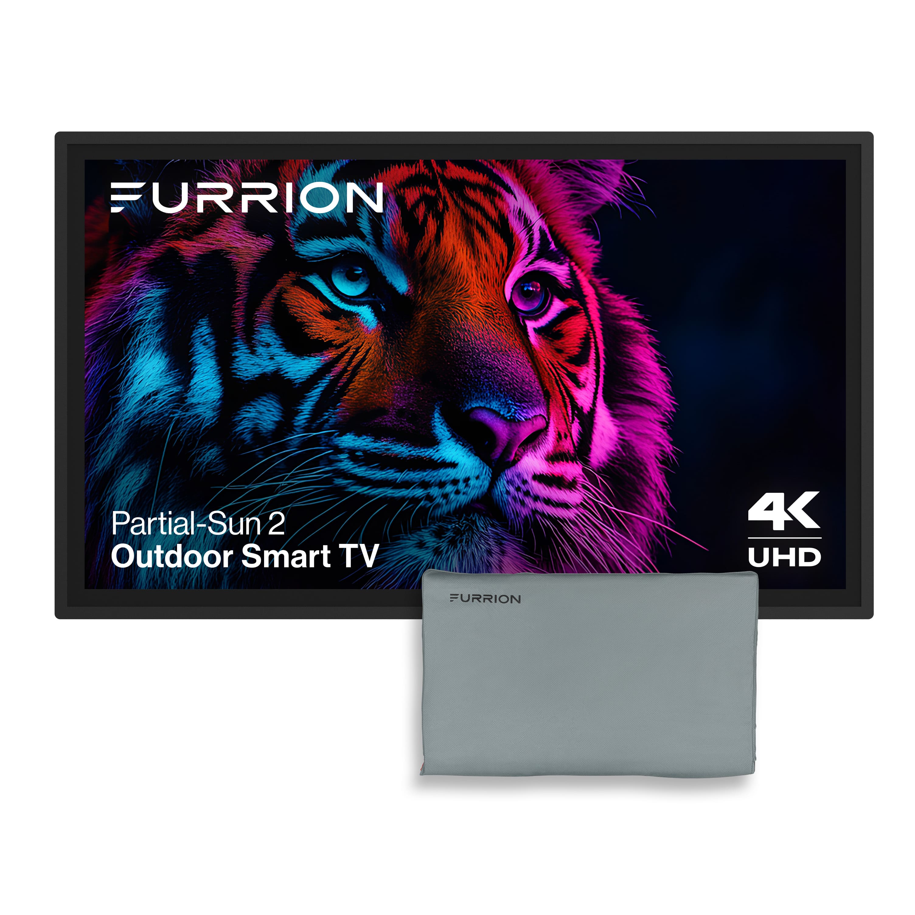Furrion - Aurora 55" Partial-Sun 2 Outdoor Smart 4k LED TV FREE TV COVER Impact-Resistant Screen WiFi-Boosting Antennas 750…