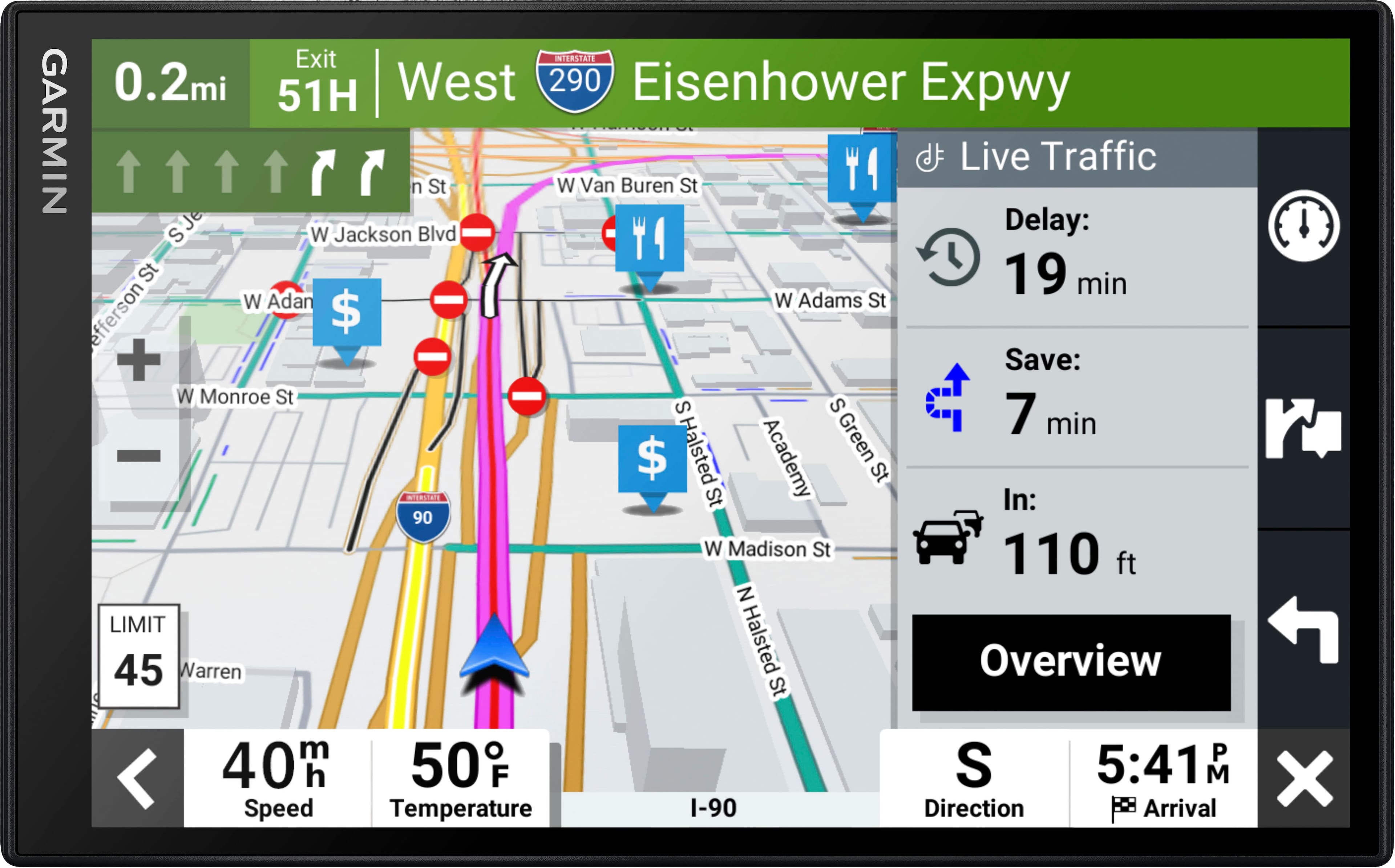 Garmin - DriveSmart 86 8" GPS with Built-In Bluetooth, Map Updates and Traffic Updates - Black product image