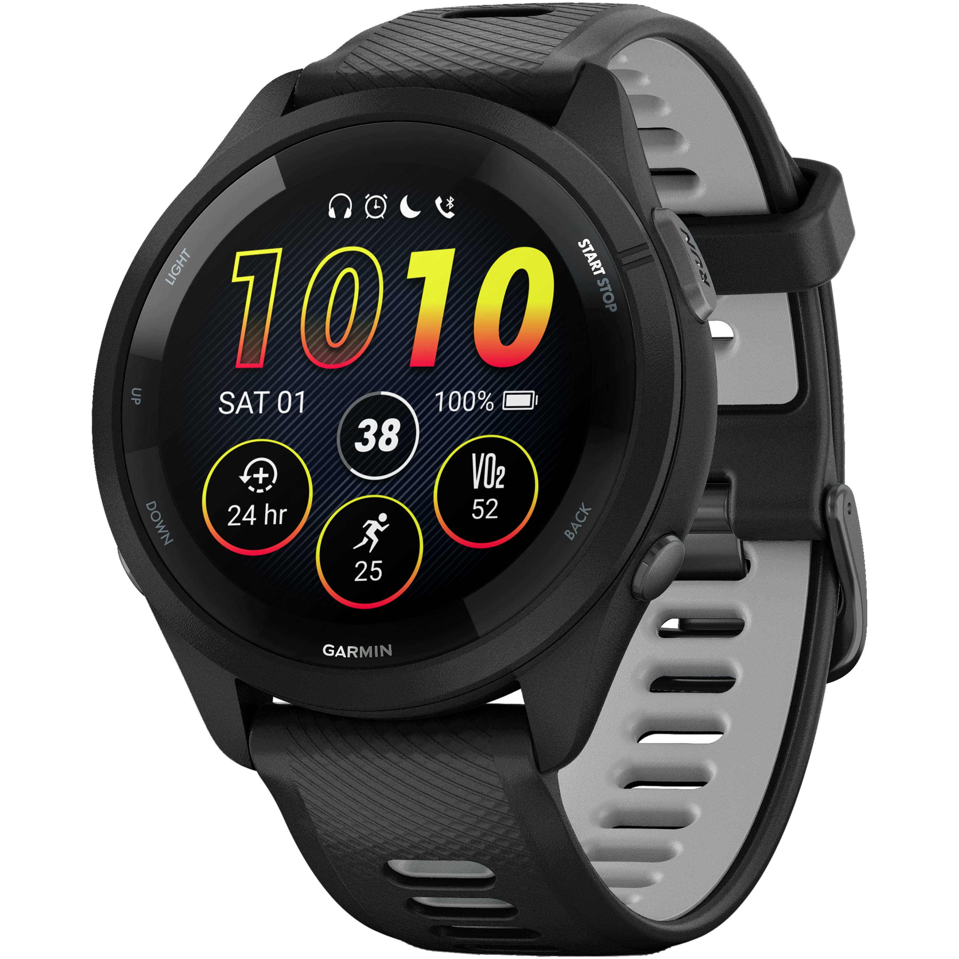 Garmin - Forerunner 265 GPS Smartwatch 46 mm Fiber-Reinforced polymer - Black - (2023) product image