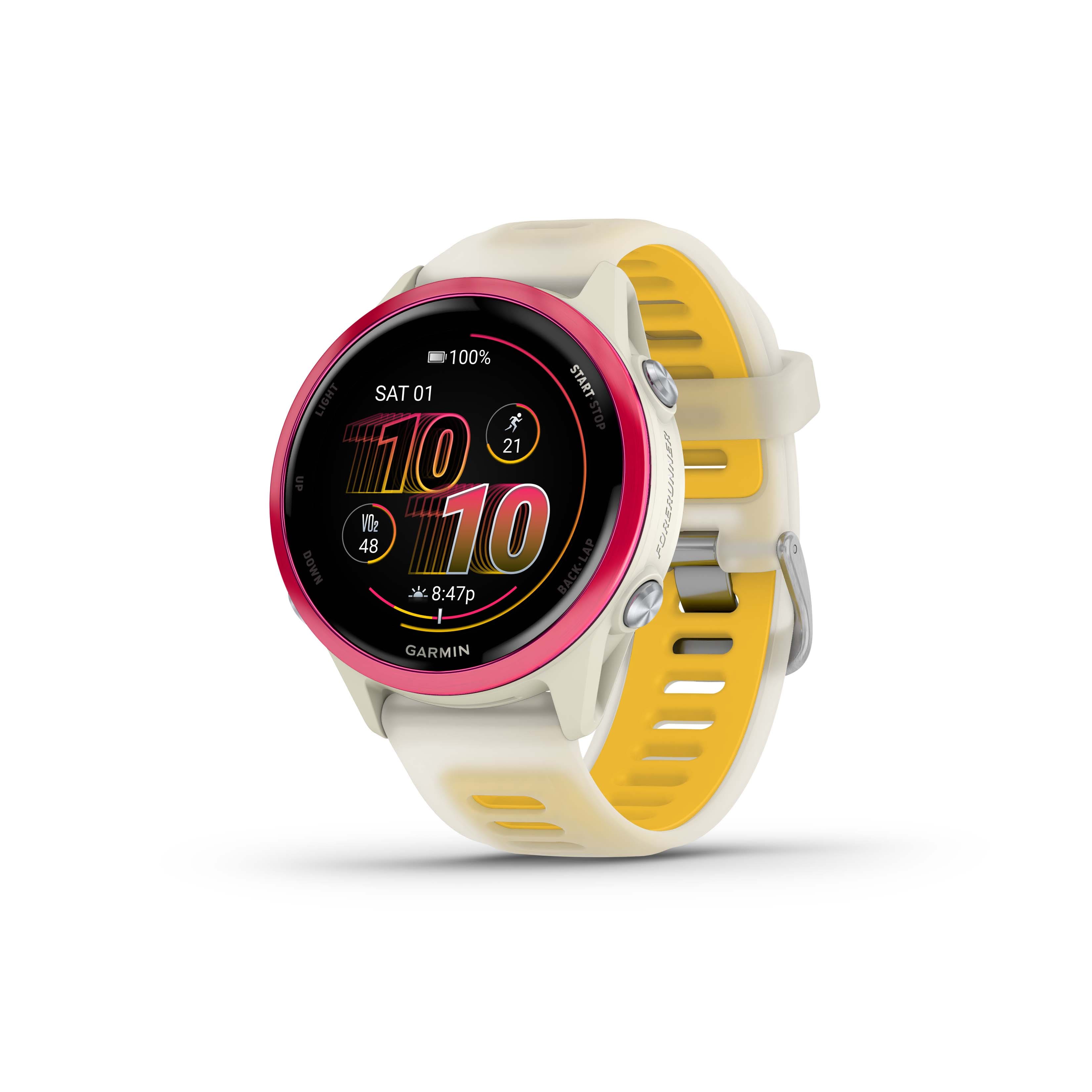 Garmin - Forerunner 570 GPS Smartwatch 42 mm Aluminum - Raspberry Aluminum - (2025) product image
