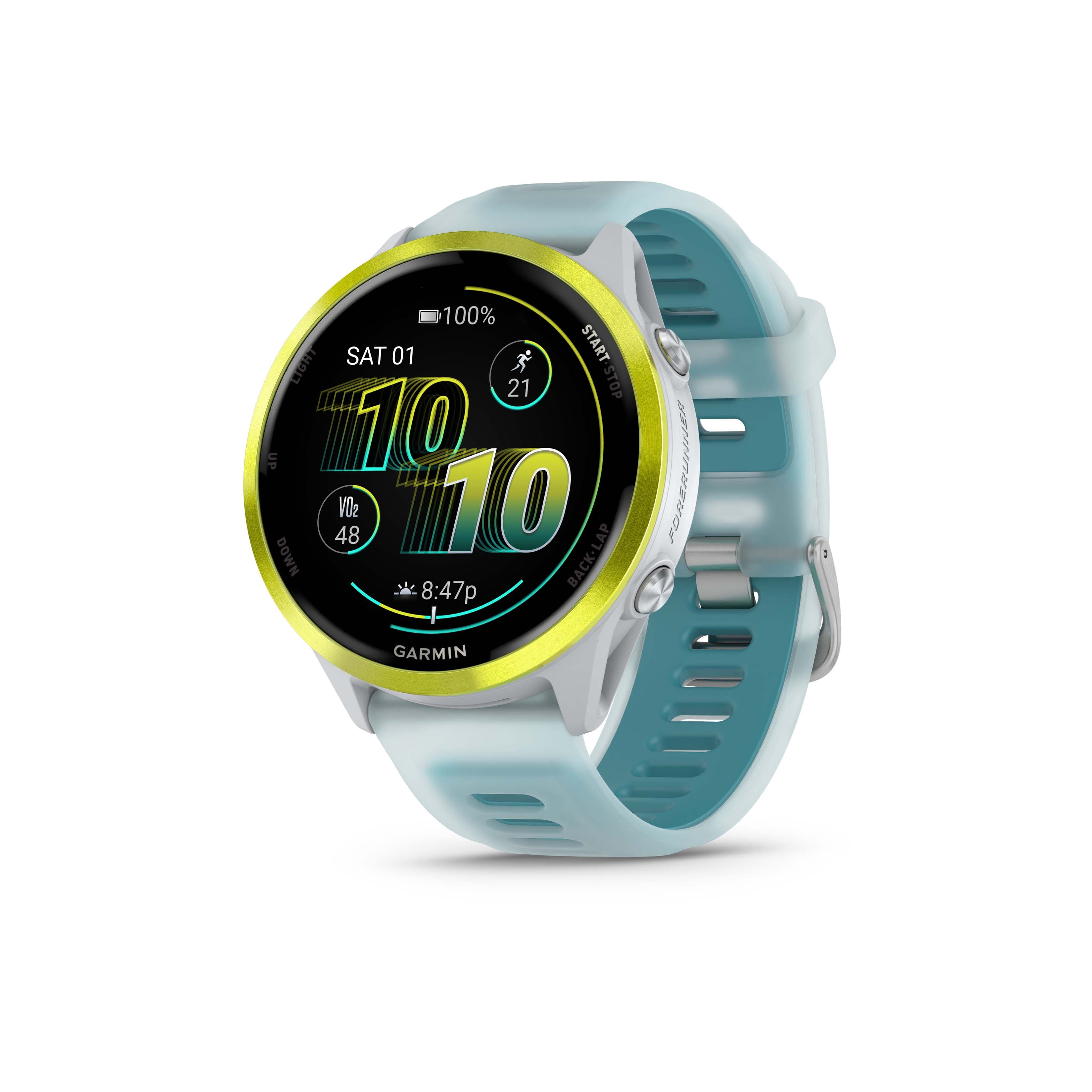 Garmin - Forerunner 570 GPS Smartwatch 47 mm Aluminum - Amp Yellow Aluminum - (2025) product image