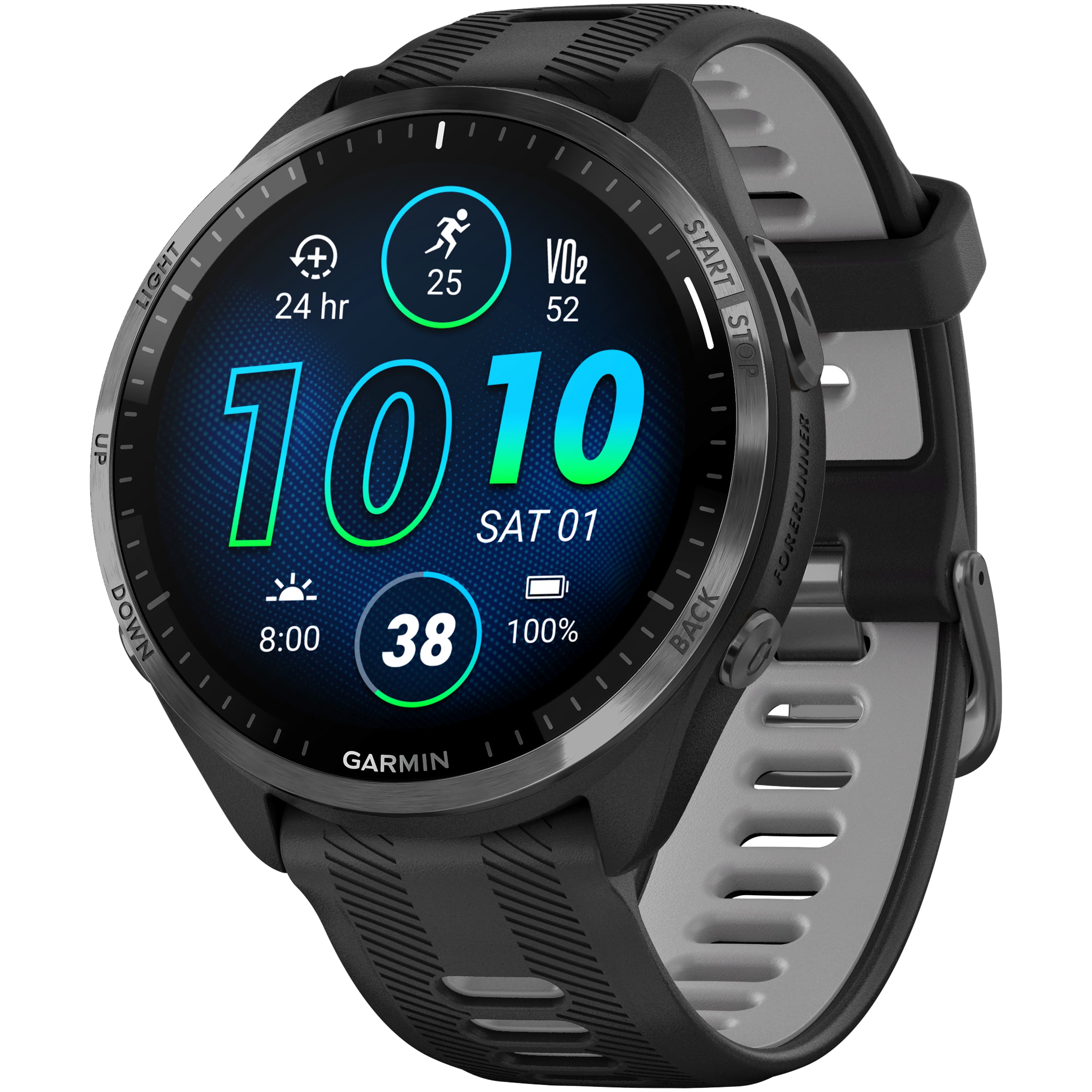 Garmin - Forerunner 965 GPS Smartwatch 47 mm Fiber-reinforced polymer - Carbon Gray TLC/Titanium - (2023) product image