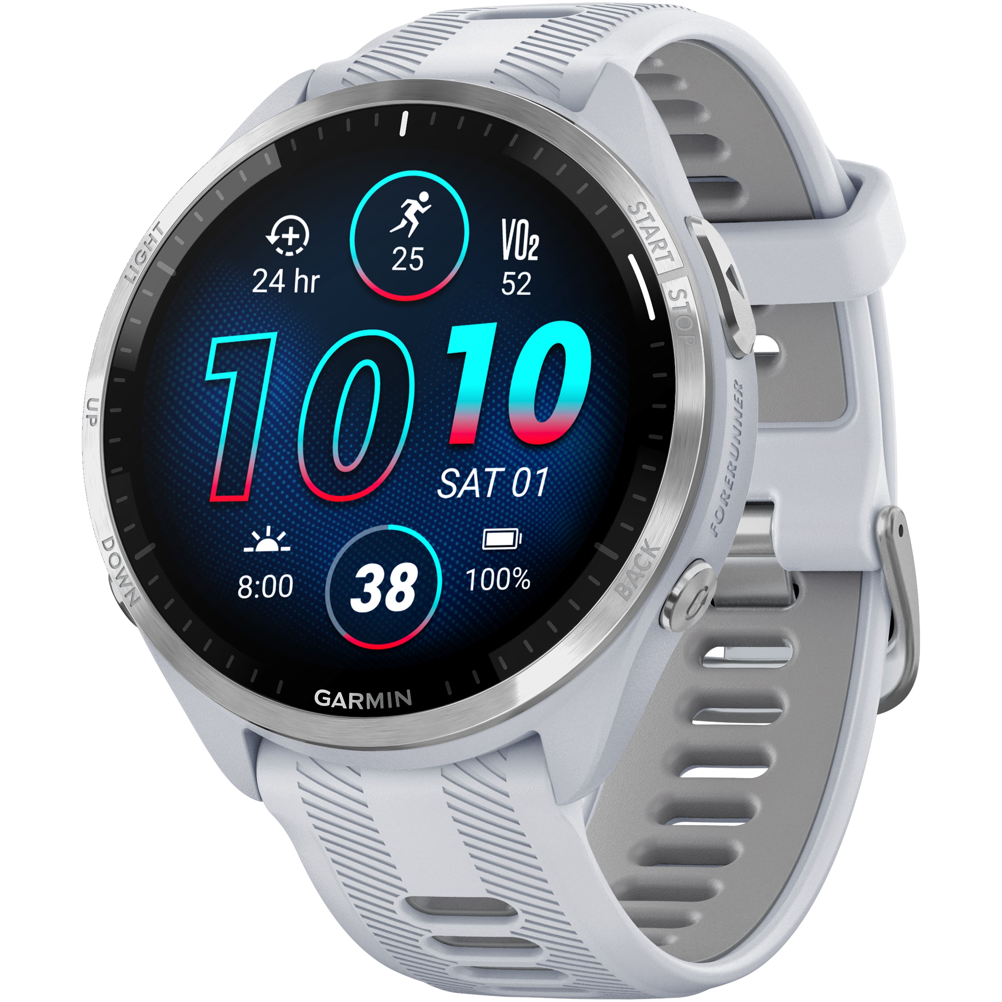 Garmin - Forerunner 965 GPS Smartwatch 47 mm Fiber-reinforced polymer - Titanium/Black - (2023) product image