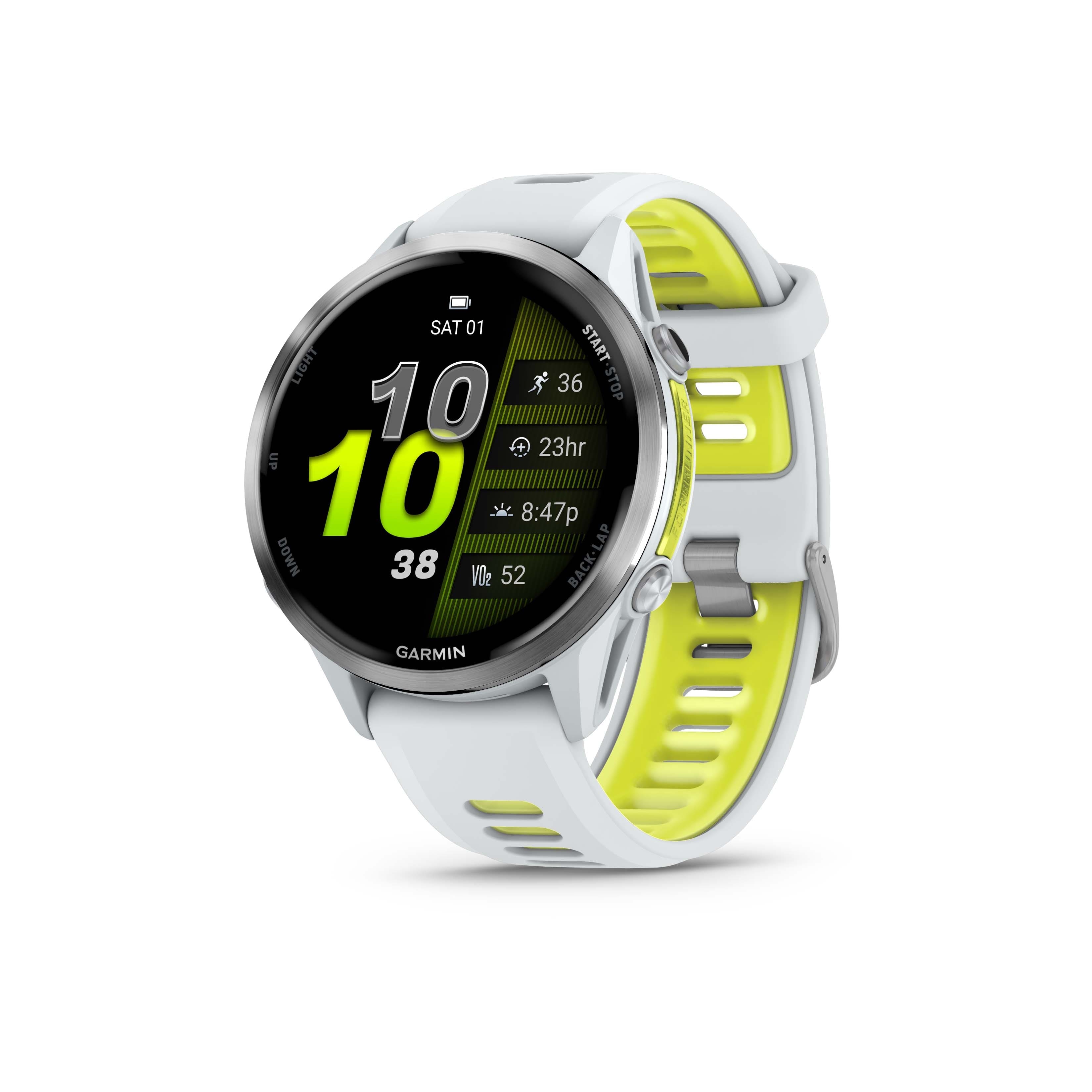 Garmin - Forerunner 970 GPS Smartwatch 47 mm Titanium - Titanium with Whitestone Case - (2025) product image