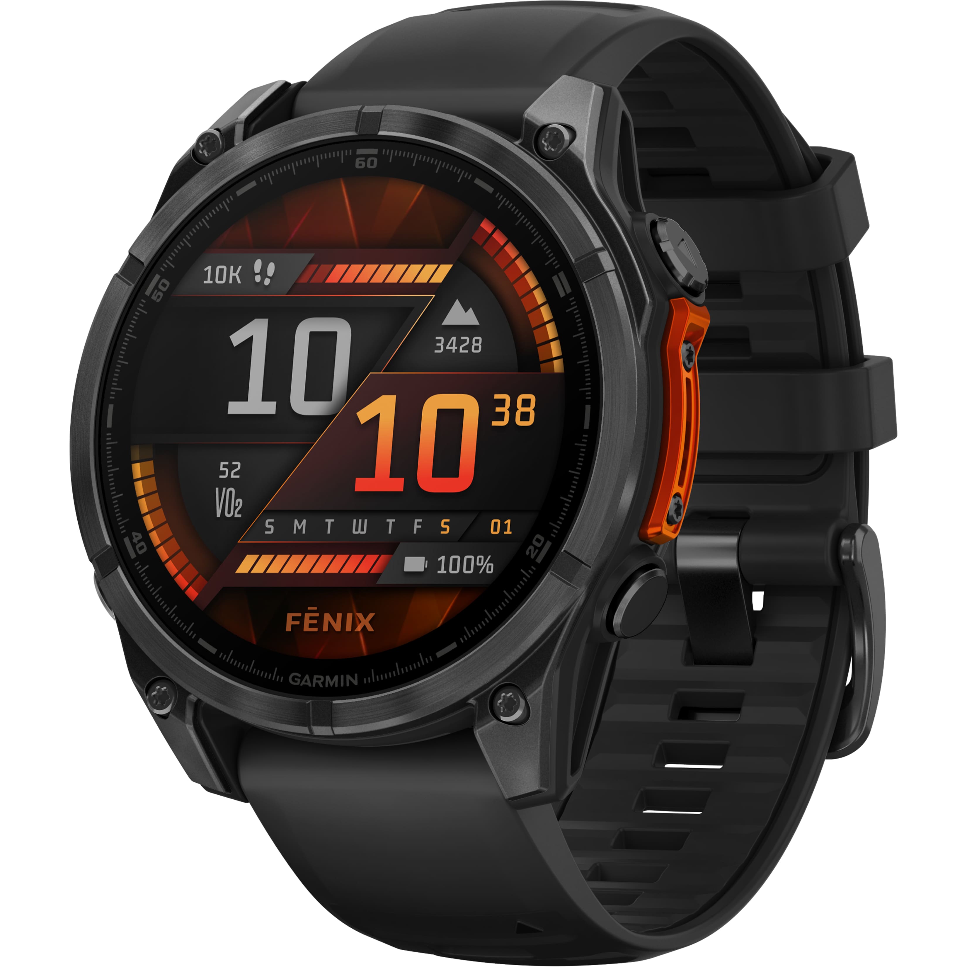Garmin - fēnix 8 AMOLED GPS Smartwatch 47 mm Fiber-reinforced polymer - Slate Gray - (2024) product image