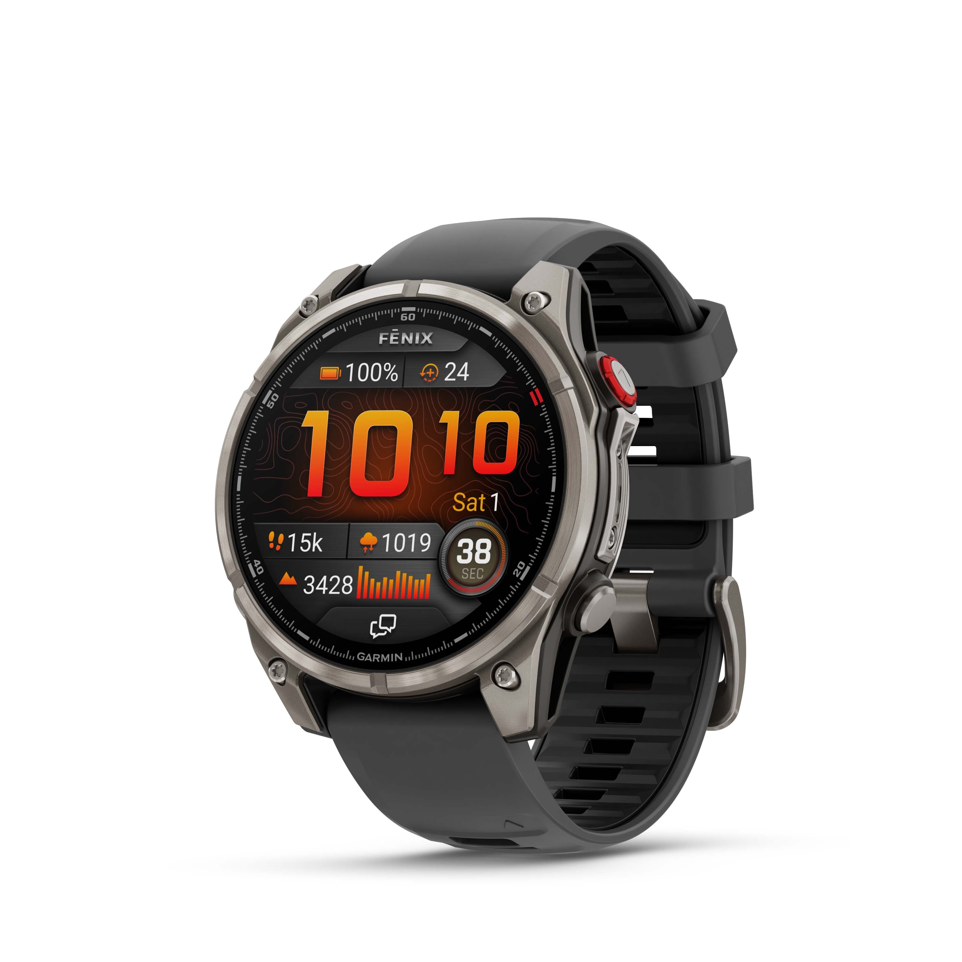 Garmin - fēnix 8 Pro AMOLED Sapphire GPS Smartwatch 47mm Fiber-reinforced polymer - Titanium - (2025) product image
