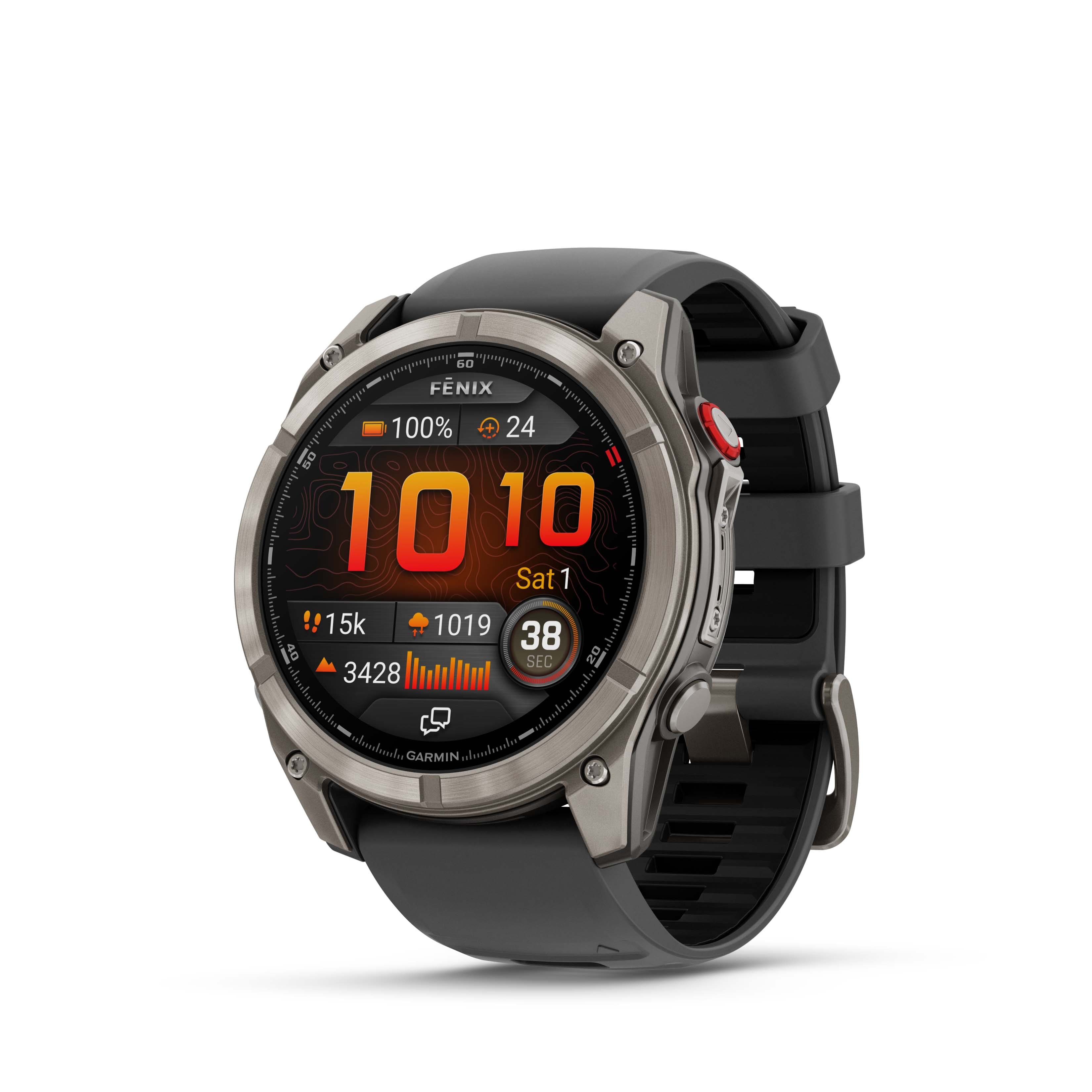 Garmin - fēnix 8 Pro AMOLED Sapphire GPS Smartwatch 51mm Fiber-reinforced polymer - Titanium - (2025) product image