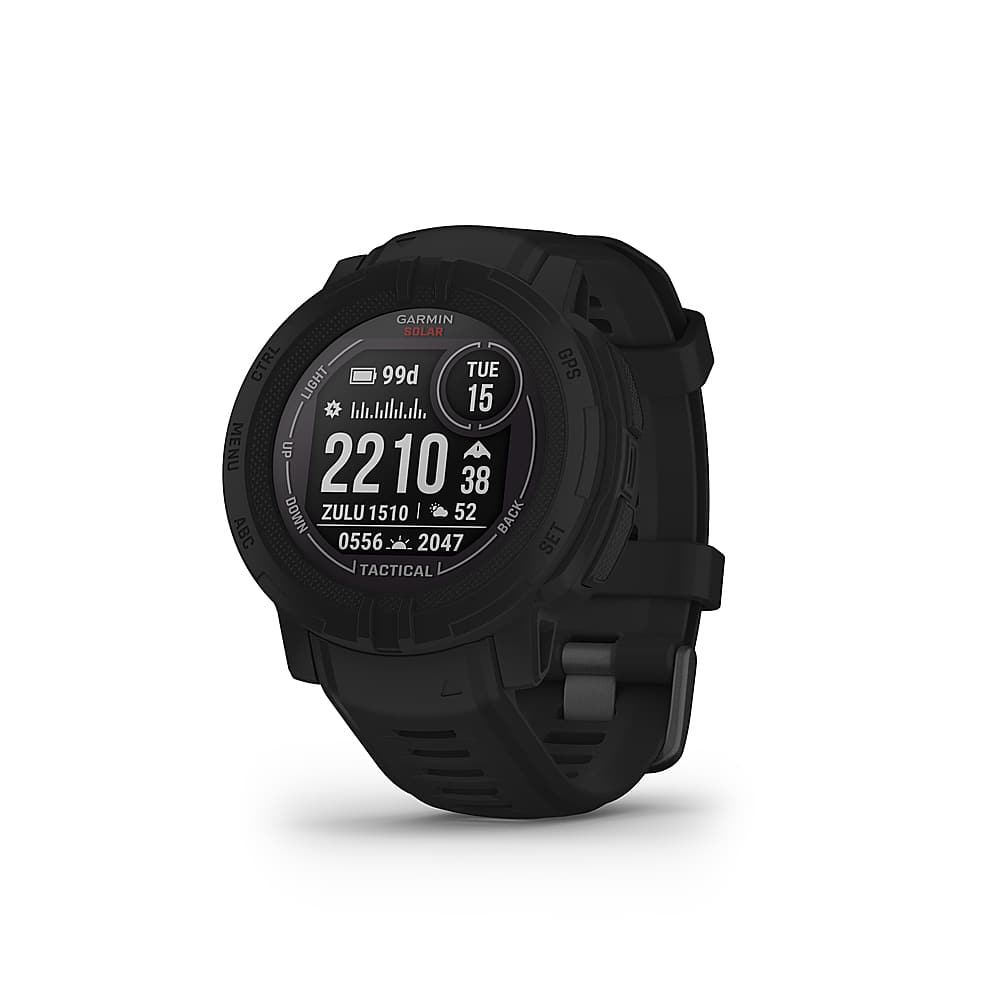 Garmin - Instinct 2 Solar Tactical Edition 45mm Smartwatch Fiber-reinforced Polymer - Black - (2022) product image