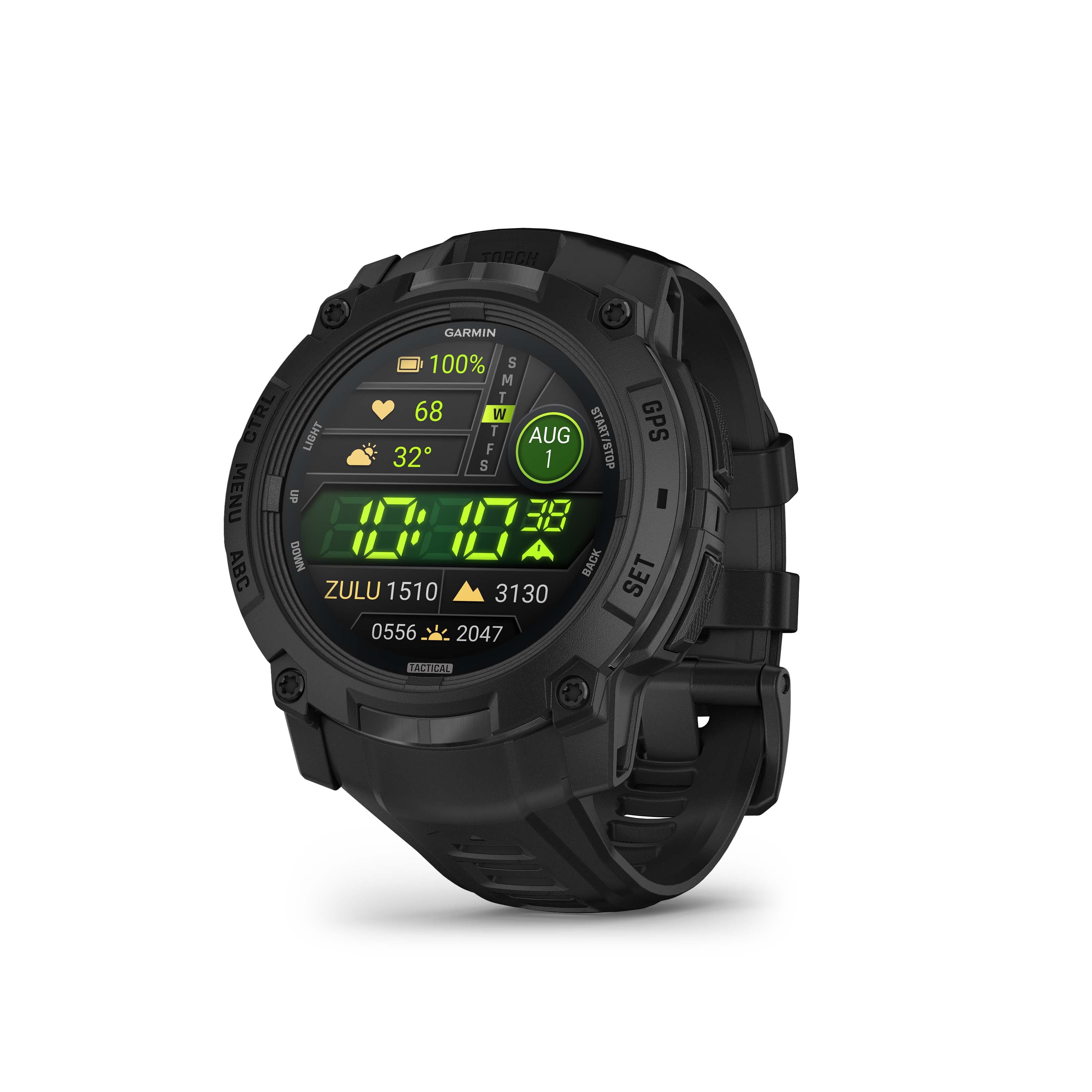 Garmin - Instinct 3 AMOLED GPS Smartwatch 50 mm Fiber-reinforced Polymer Tactical Edition - Black - (2025) product image