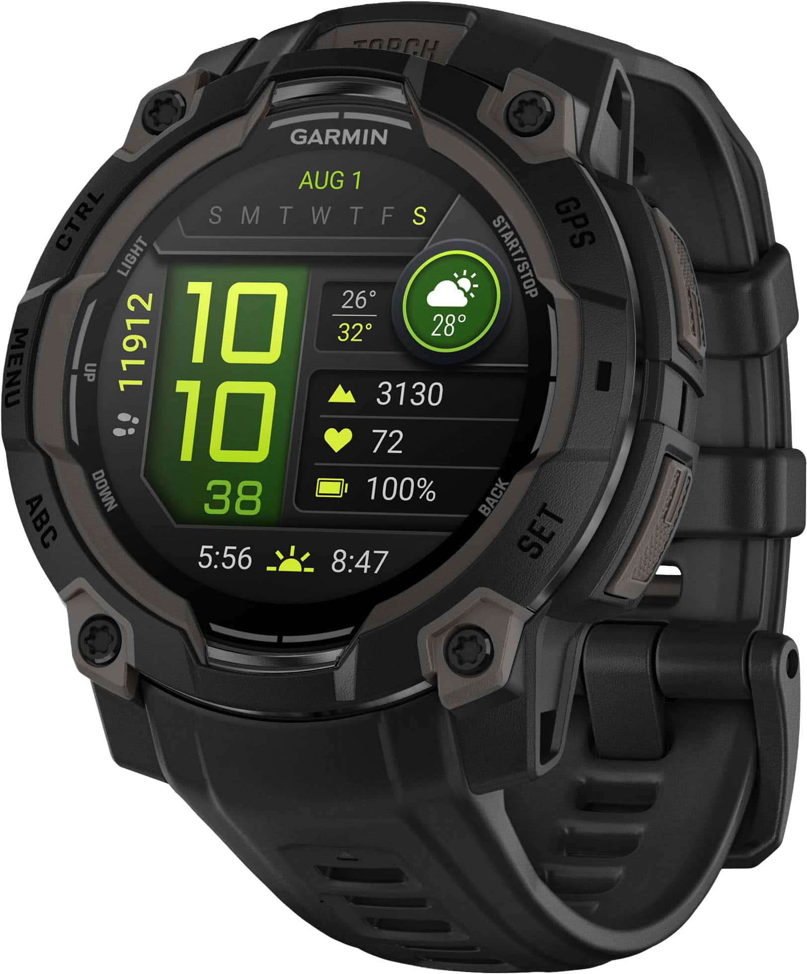 Garmin - Instinct 3 GPS Smartwatch 45 mm AMOLED - Black with Black Band - (2025) product image