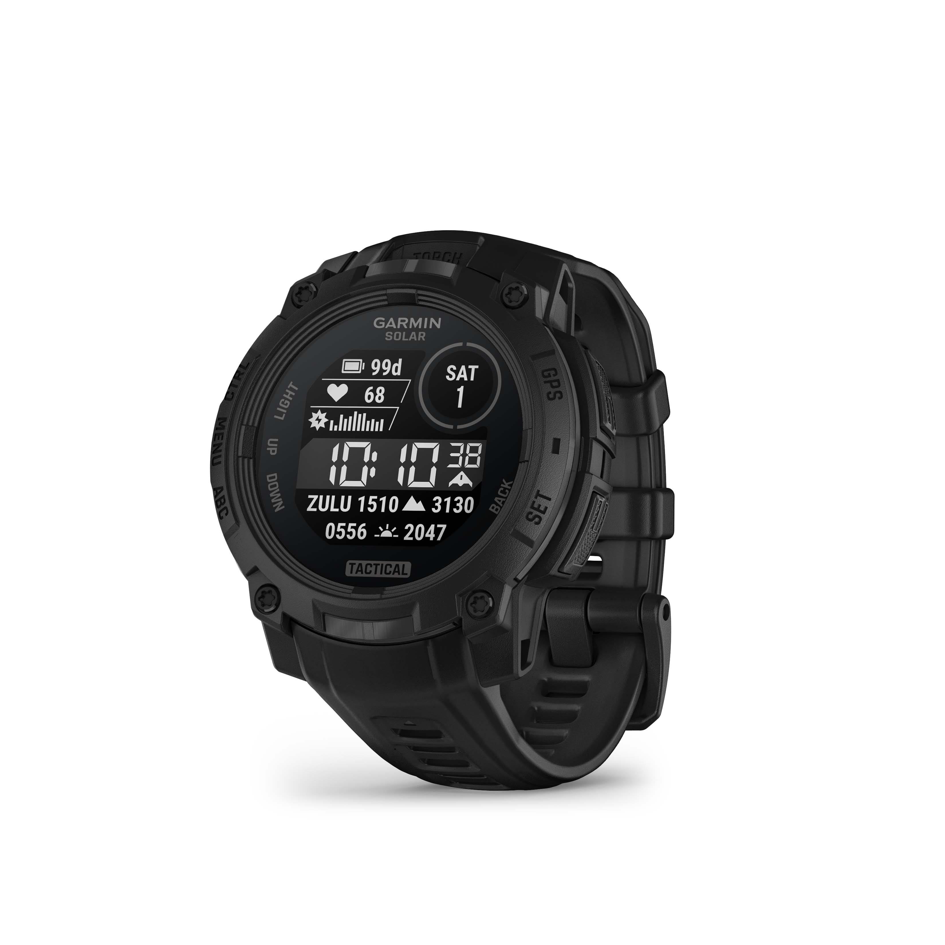 Garmin - Instinct 3 Solar GPS Smartwatch 45 mm Fiber-reinforced Polymer Tactical Edition - Black - (2025) product image
