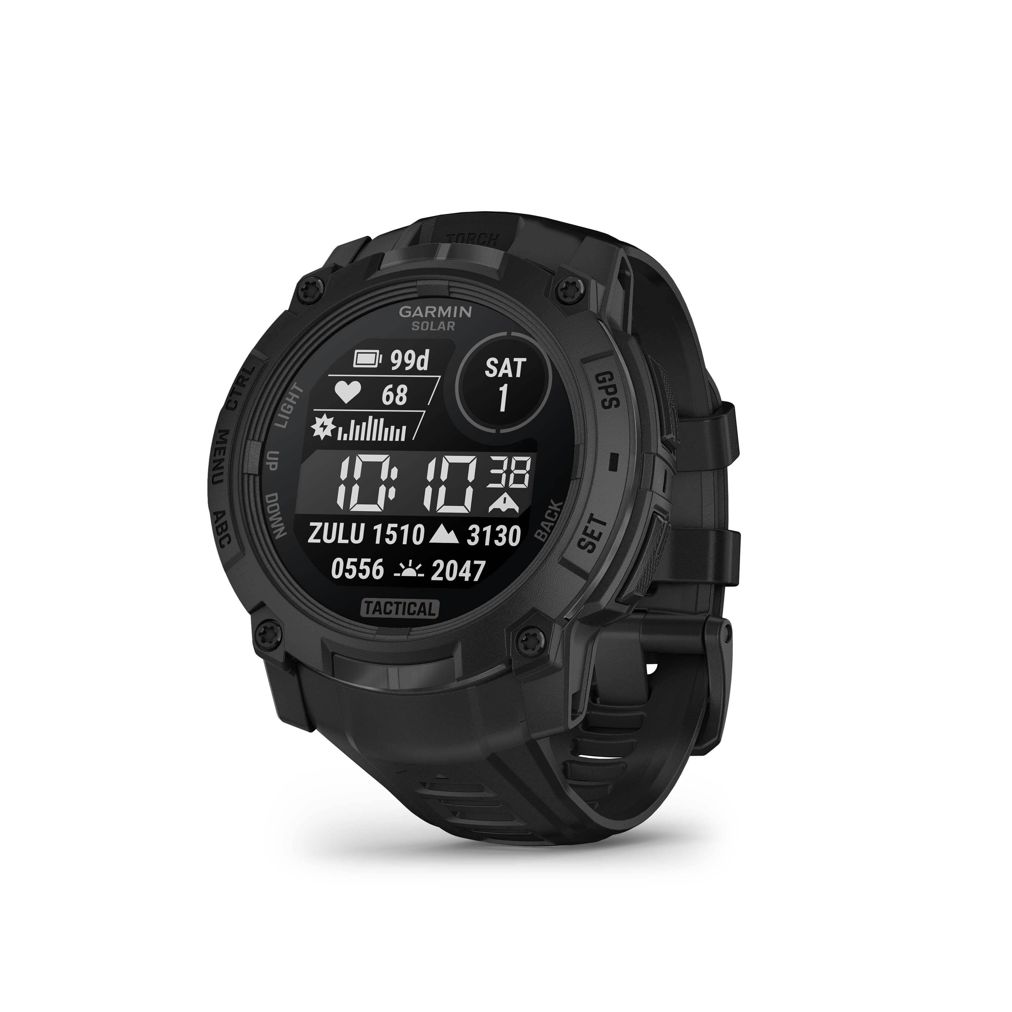 Garmin - Instinct 3 Solar GPS Smartwatch 50 mm Fiber-reinforced Polymer Tactical Edition - Black - (2025) product image